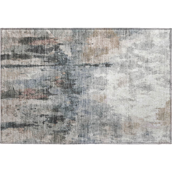 Cairo Machine Washable Transitional Beige Brown Rug 1'8" x 2'6"