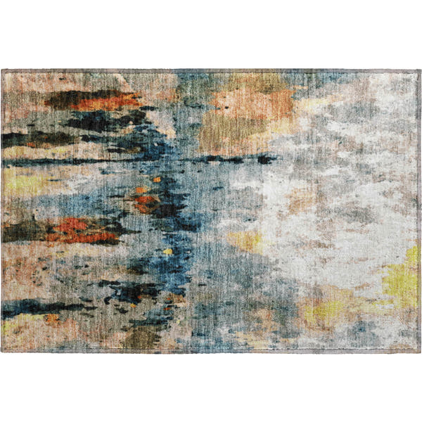 Cairo Machine Washable Transitional Ivory Rug 1'8" x 2'6"
