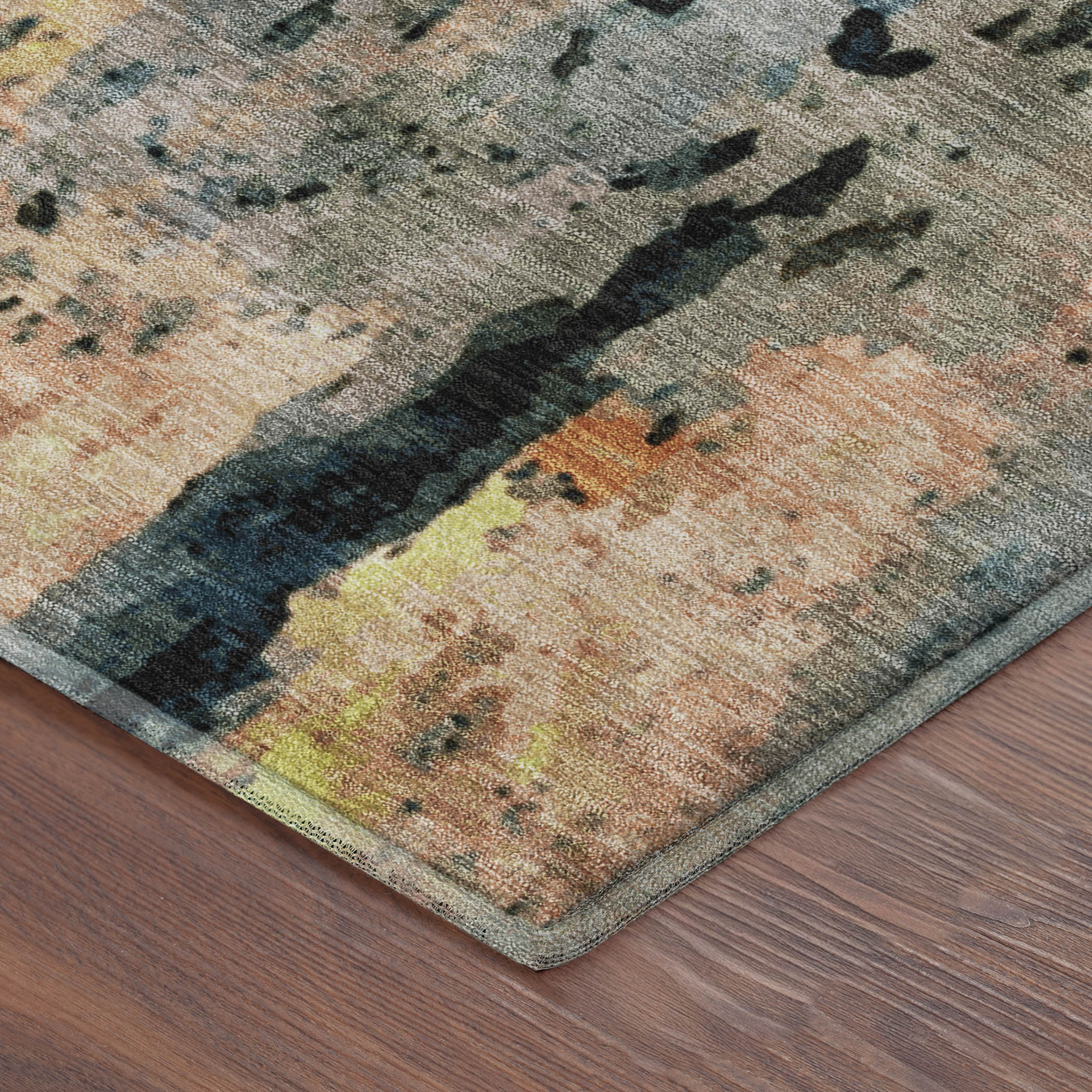 Cairo Machine Washable Transitional Ivory Rug 1'8" x 2'6" #shape_Rectangle
