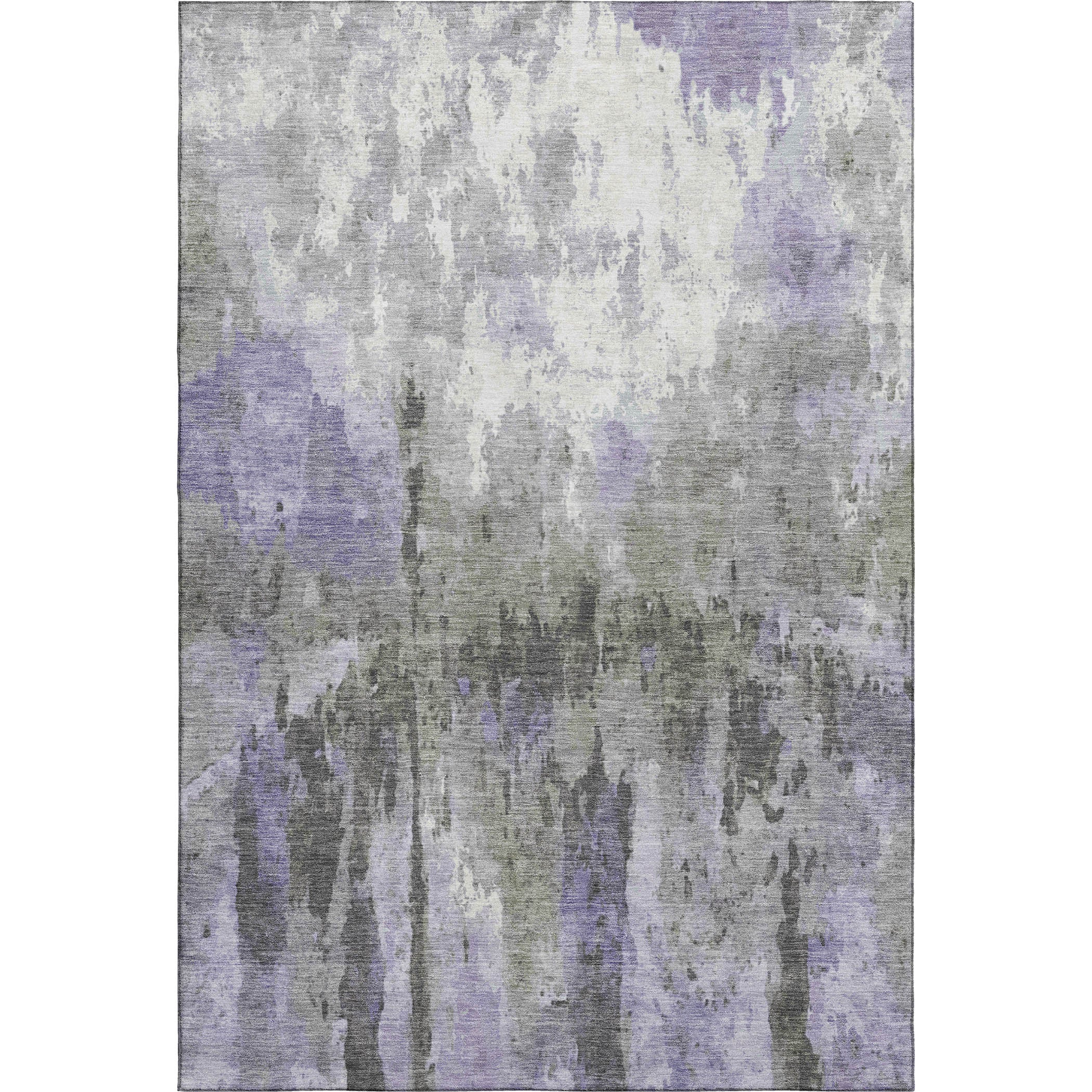 Cairo Machine Washable Transitional Lavender Purple Rug 2'6" x 3'10" #shape_Rectangle