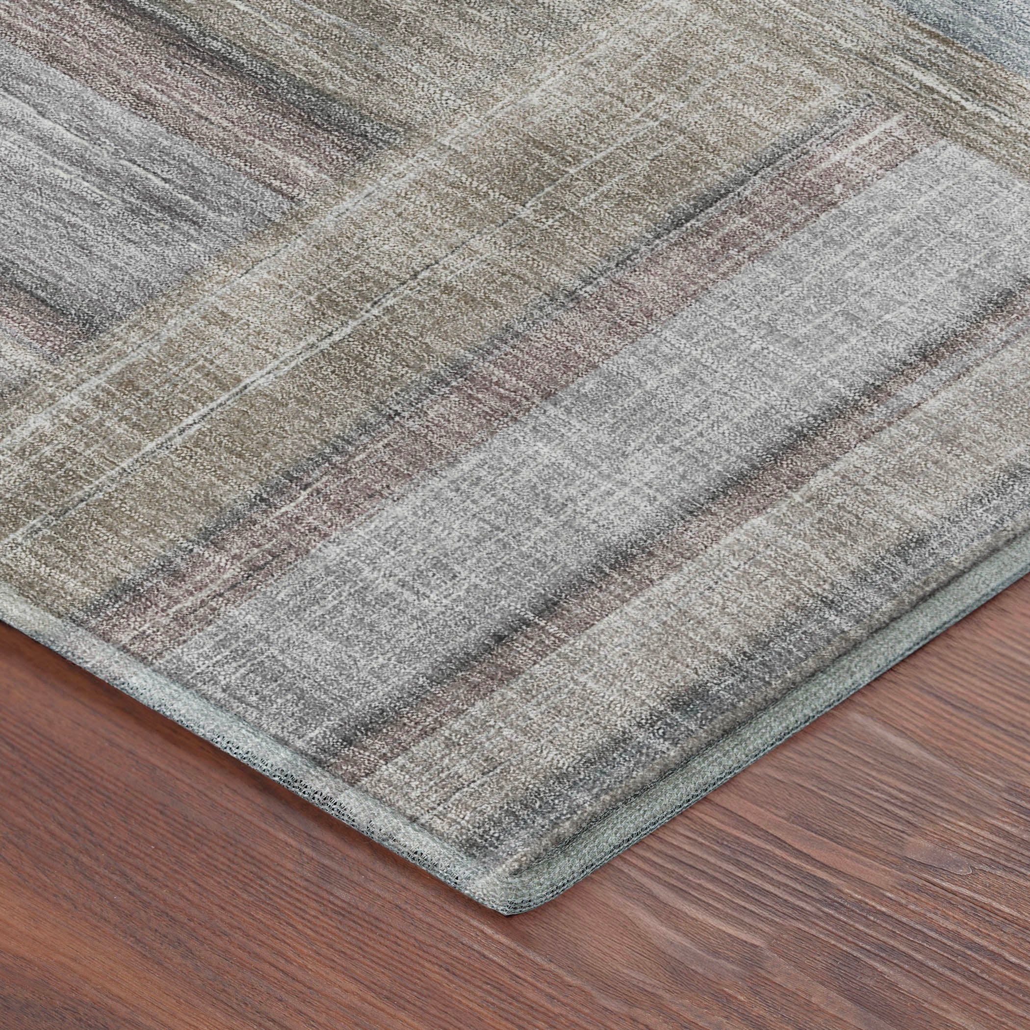 Porto Machine Washable Transitional Taupe Brown Rug 1'8" x 2'6" #shape_Rectangle