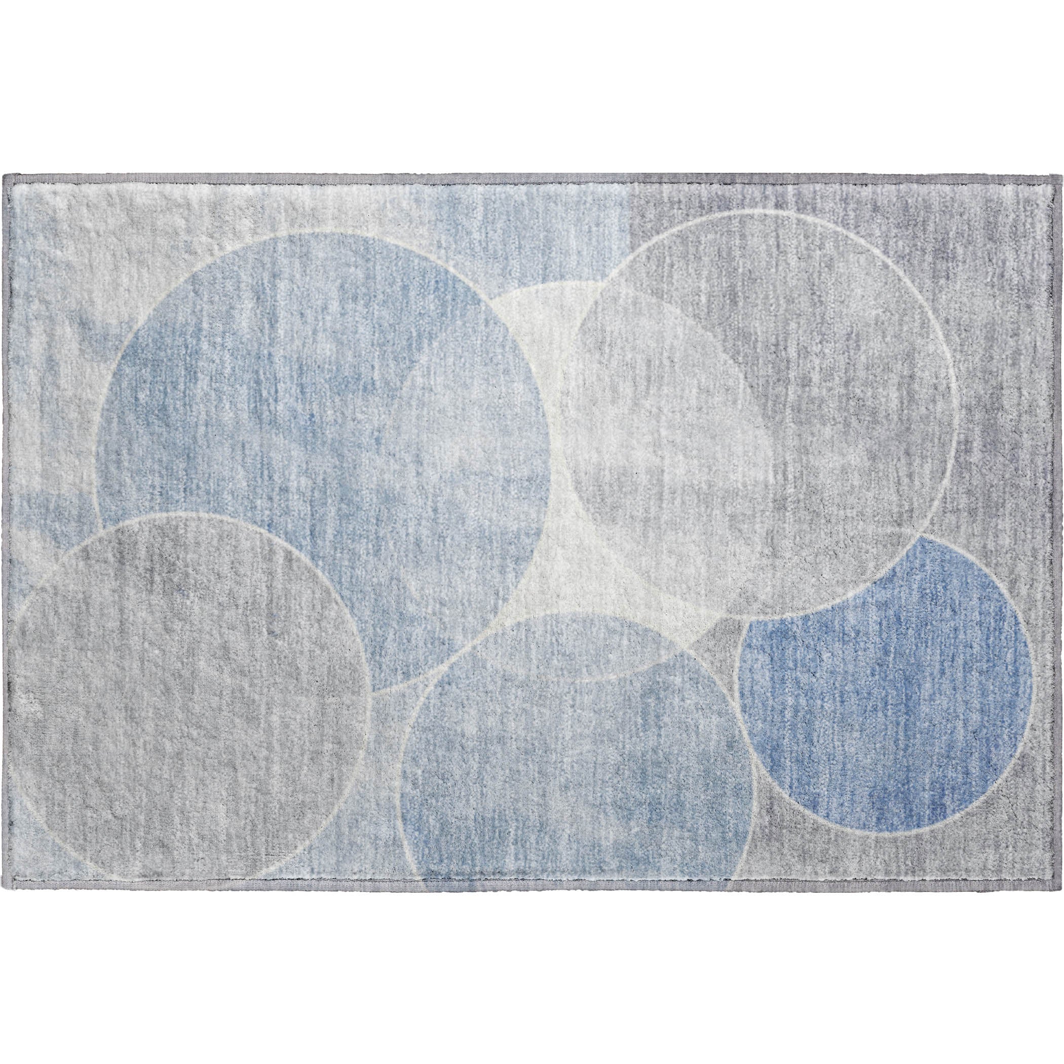 Athens Machine Washable Transitional Denim Blue Rug 1'8" x 2'6" #shape_Rectangle