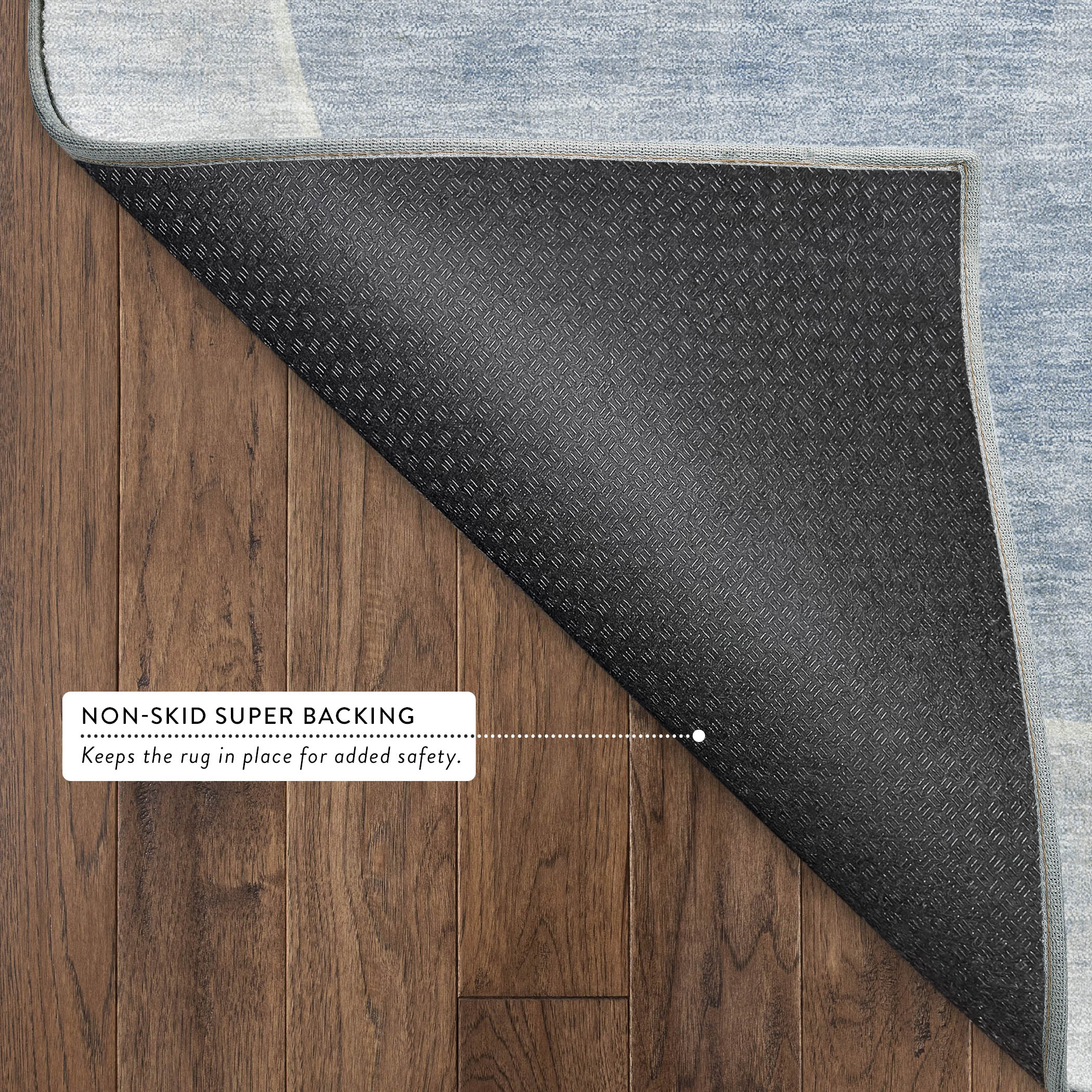 Athens Machine Washable Transitional Denim Blue Rug 1'8" x 2'6" #shape_Rectangle