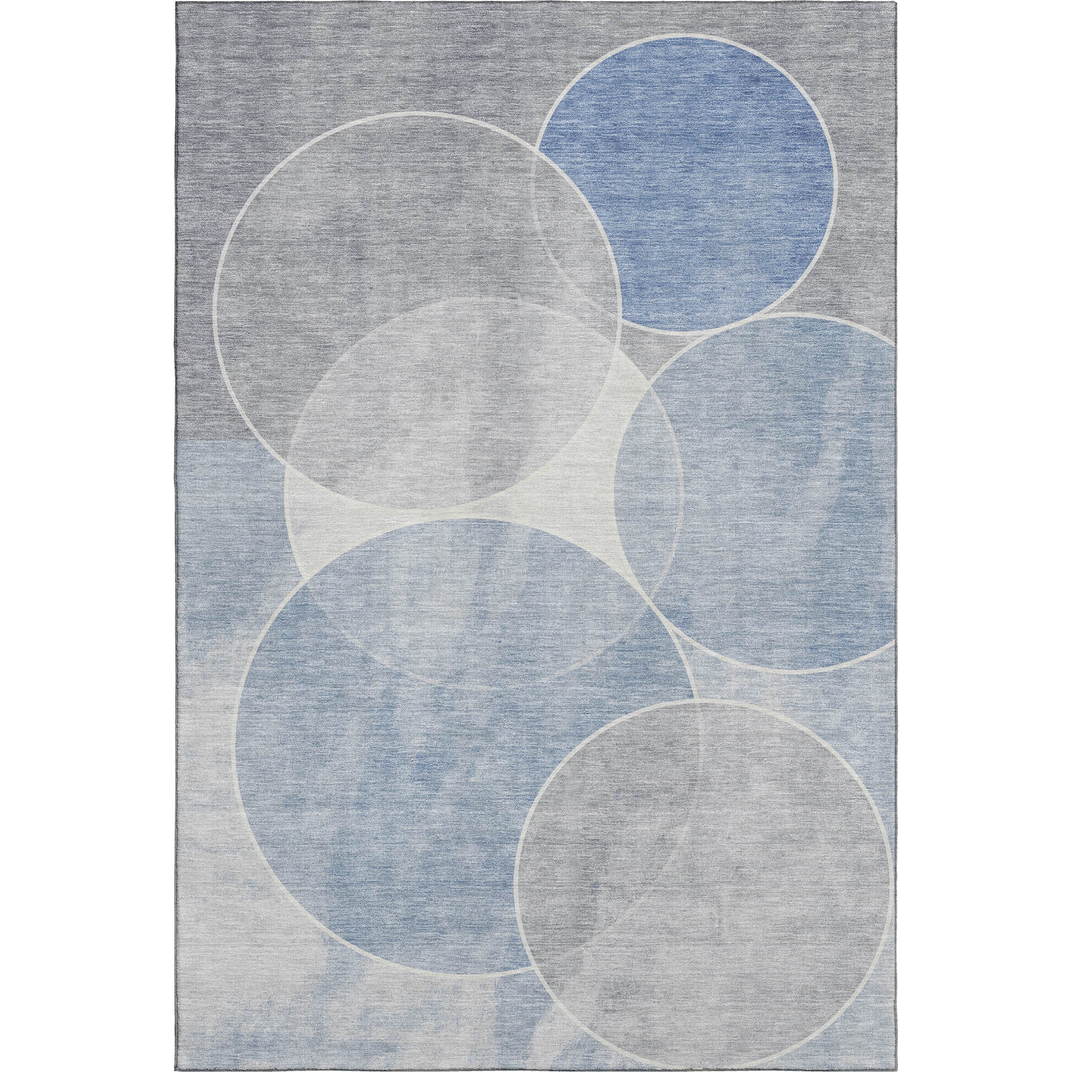Athens Machine Washable Transitional Denim Blue Rug 2'6" x 3'10" #shape_Rectangle