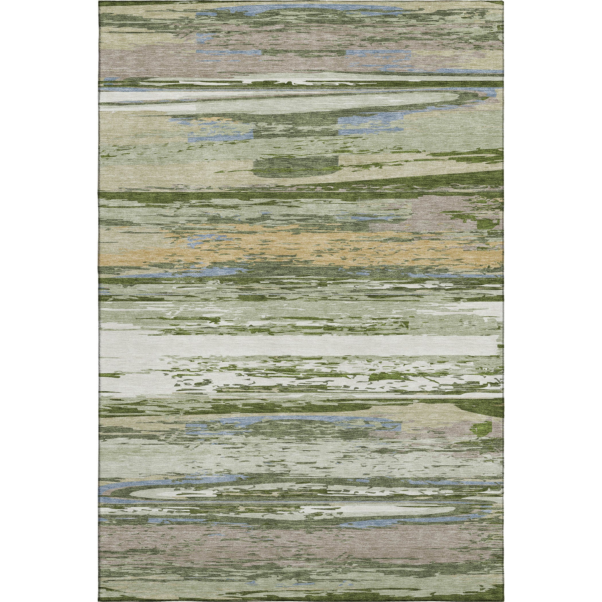 Mostar Machine Washable Transitional Aloe Green Rug 2'6" x 3'10" #shape_Rectangle