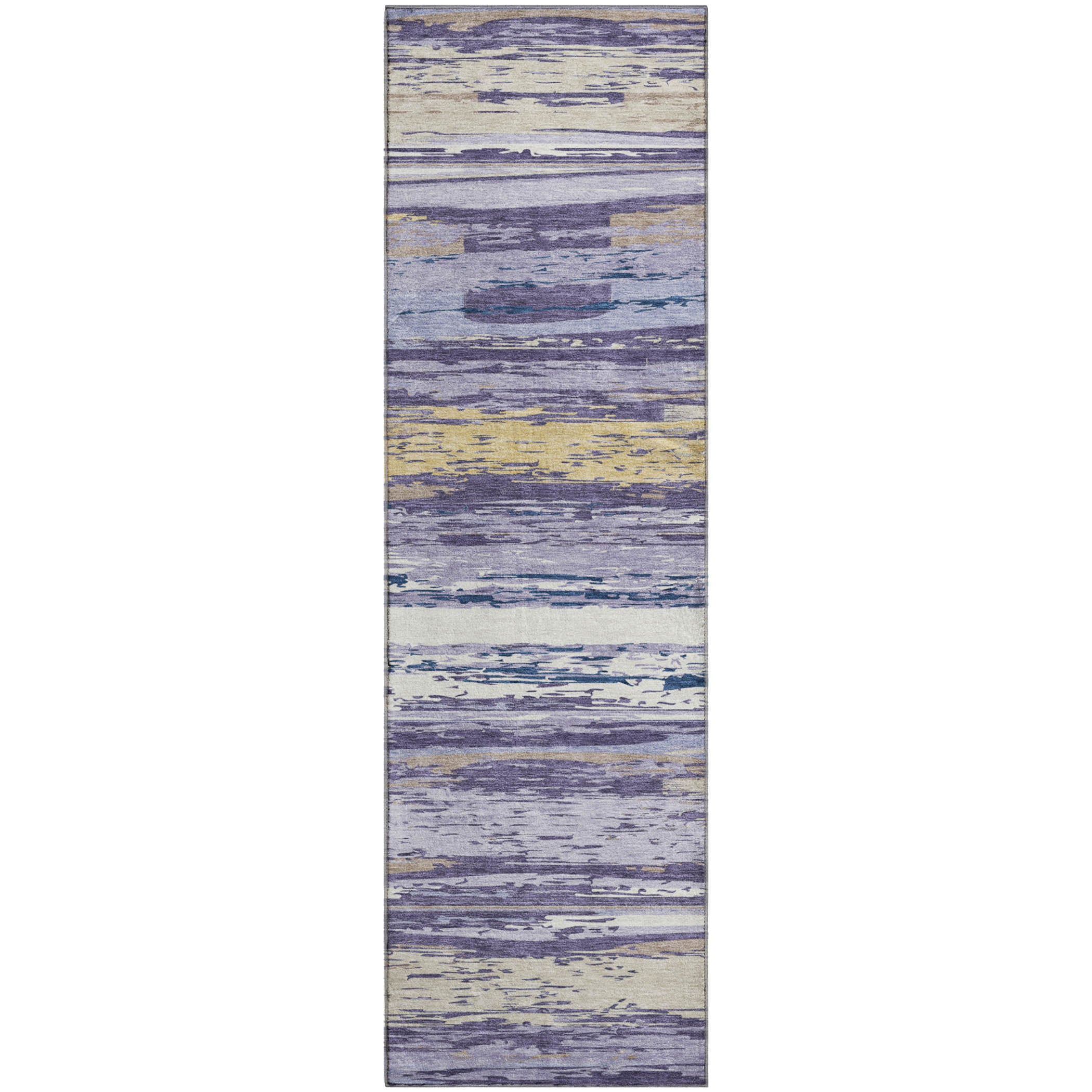 Mostar Machine Washable Transitional Lavender Purple Rug 2'3" x 7'6" #shape_Runner