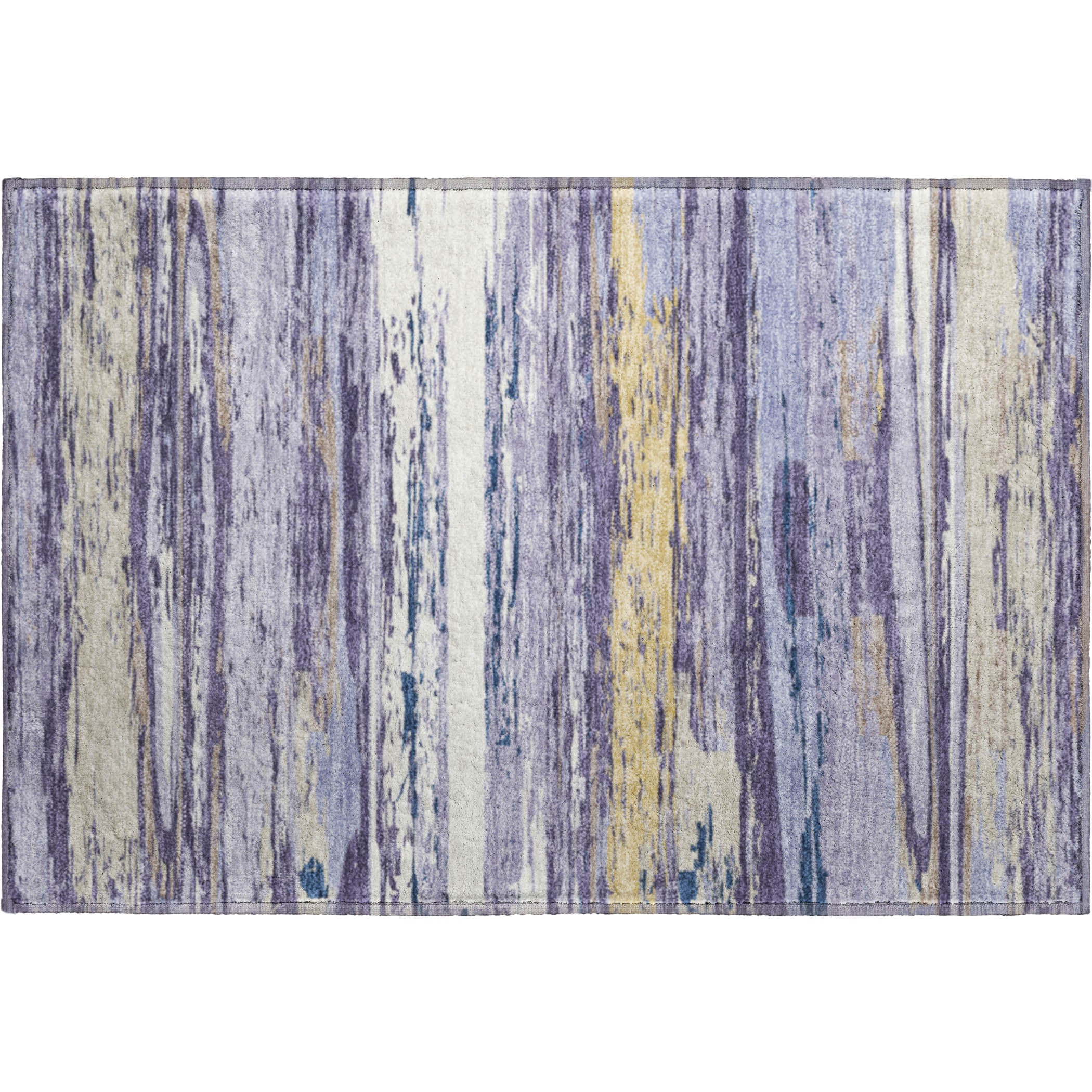 Mostar Machine Washable Transitional Lavender Purple Rug 1'8" x 2'6" #shape_Rectangle