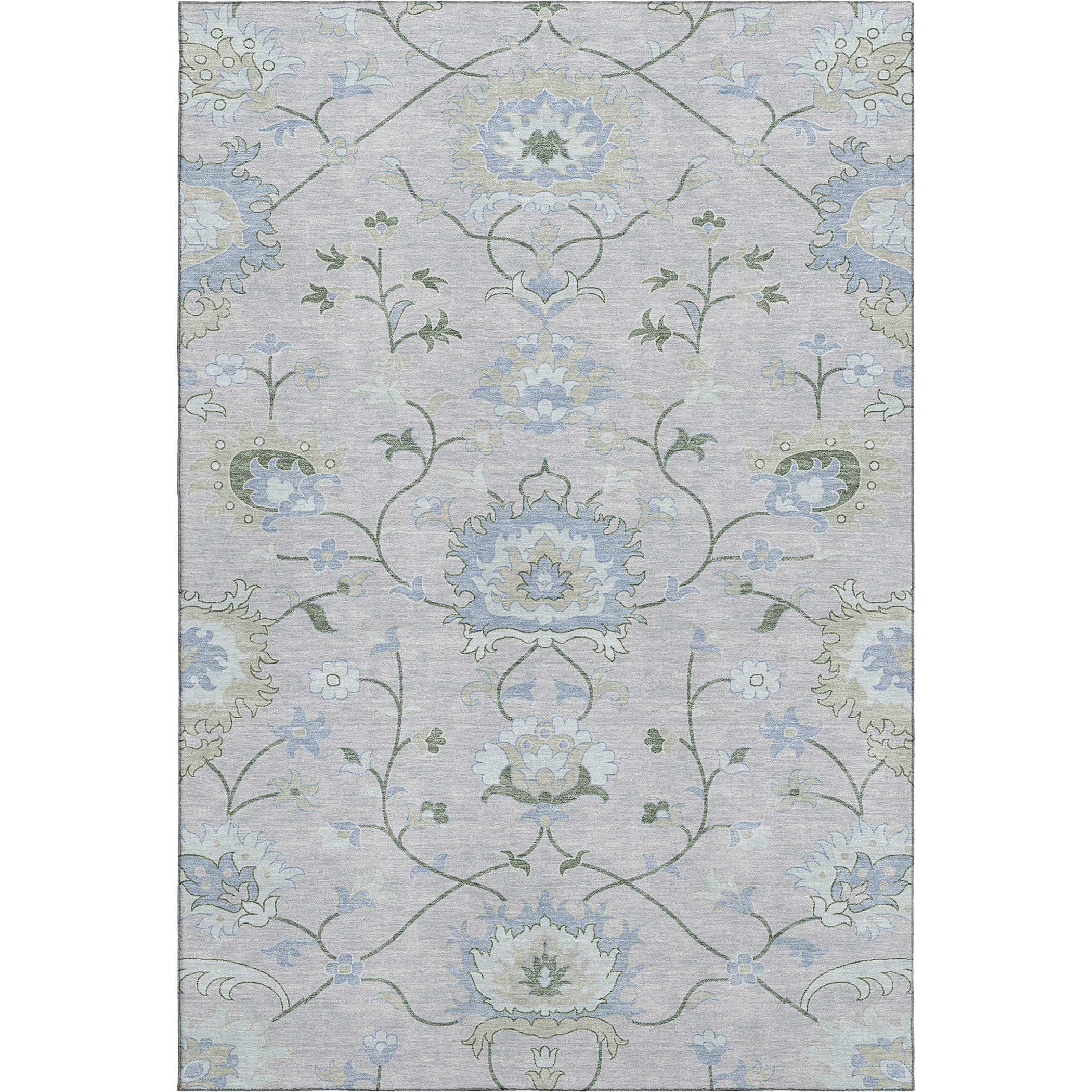 Cusco Machine Washable Traditional Pearl Ivory Rug 3' x 5' #shape_Rectangle