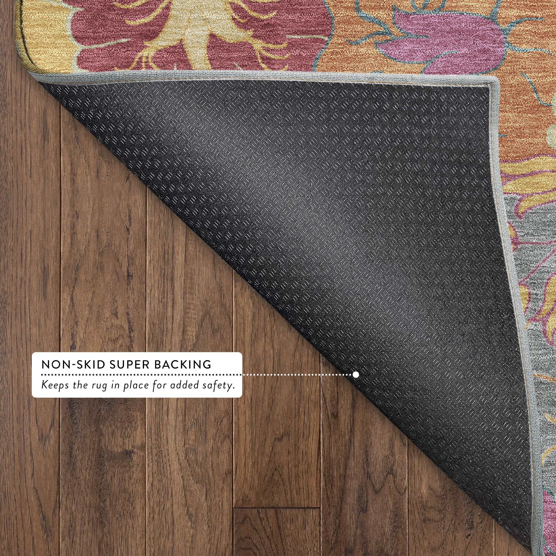 Bangkok Machine Washable Transitional Gray Rug 1'8" x 2'6" #shape_Rectangle
