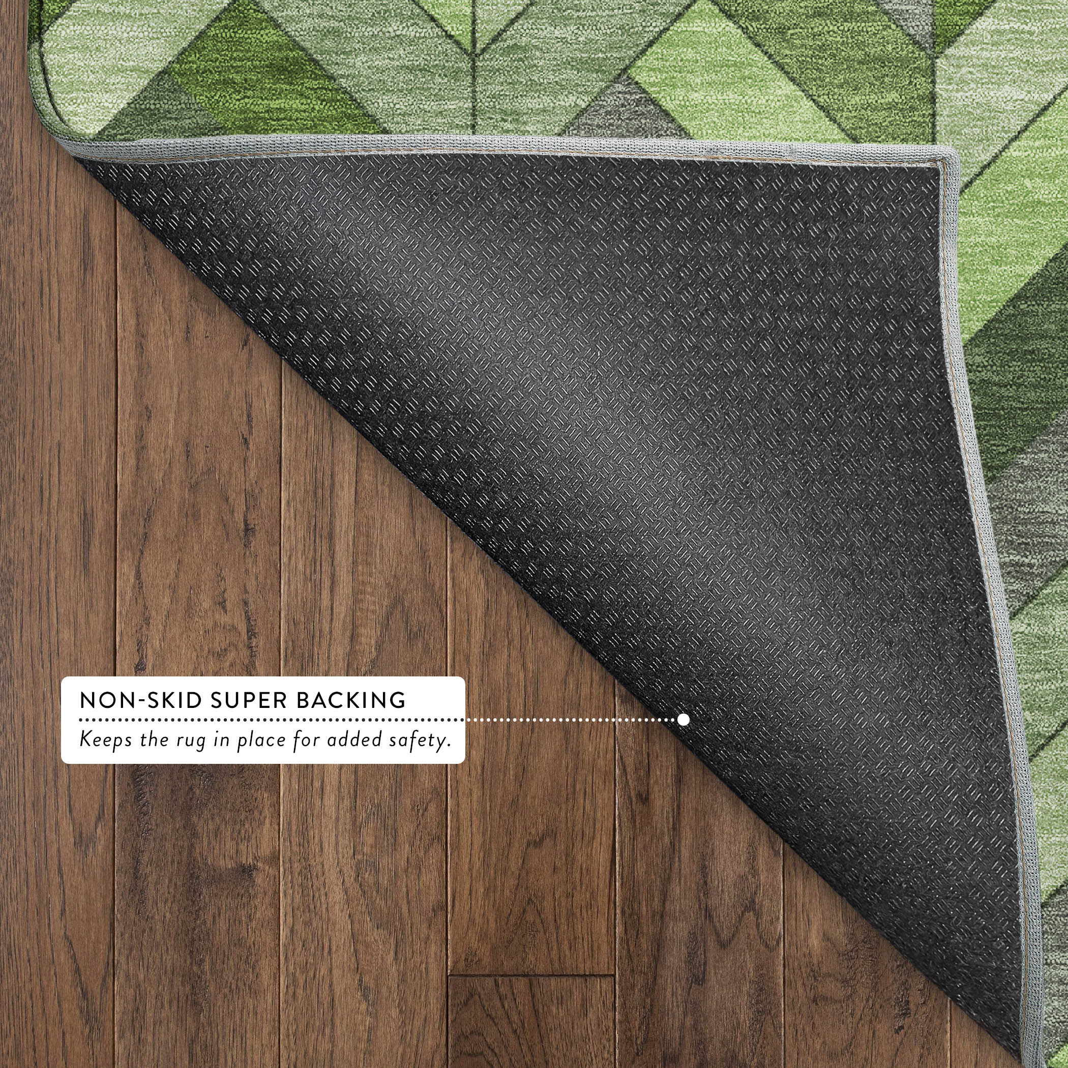 Cairo Machine Washable Transitional Olive Green Rug 1'8" x 2'6" #shape_Rectangle