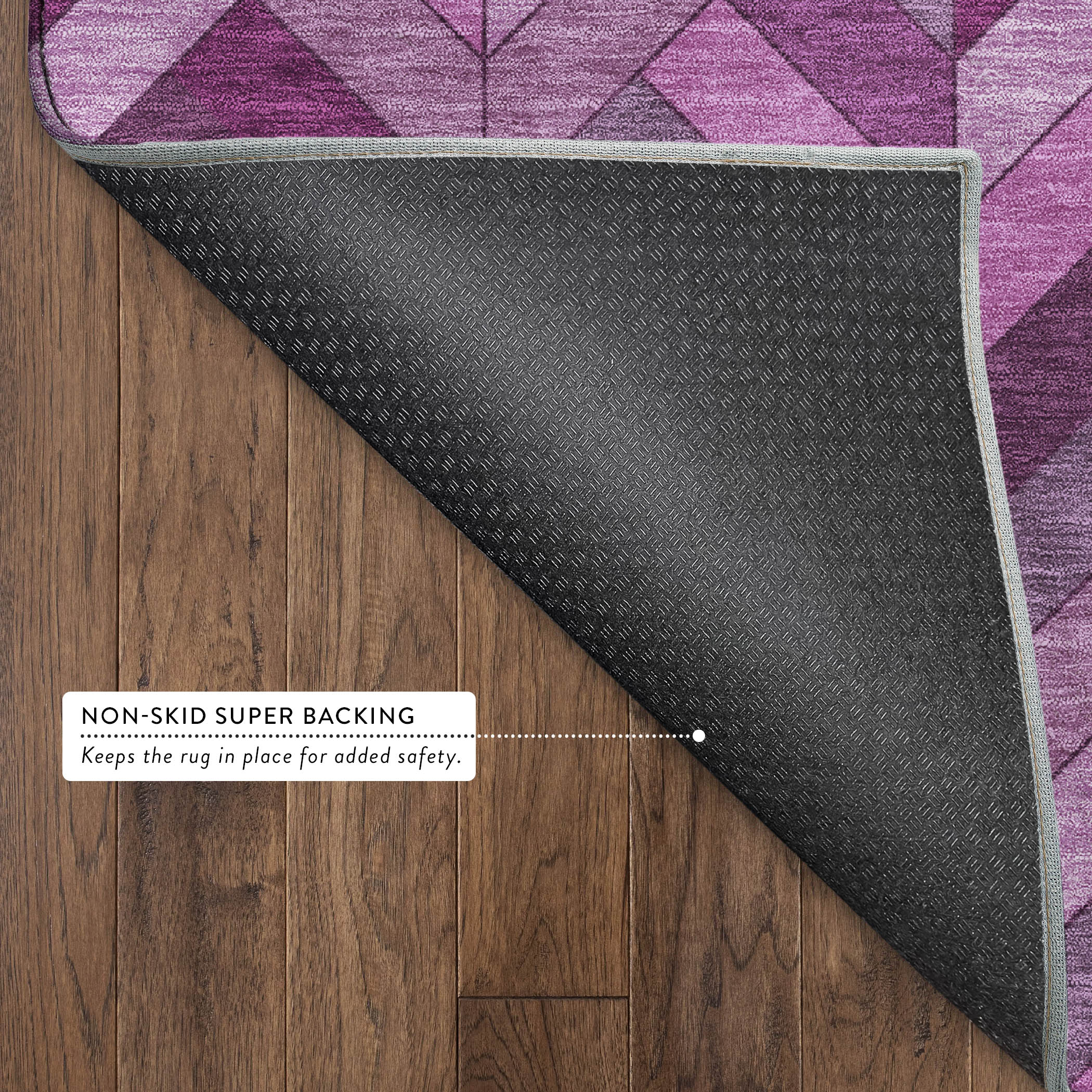 Cairo Machine Washable Transitional Pink Rug 1'8" x 2'6" #shape_Rectangle