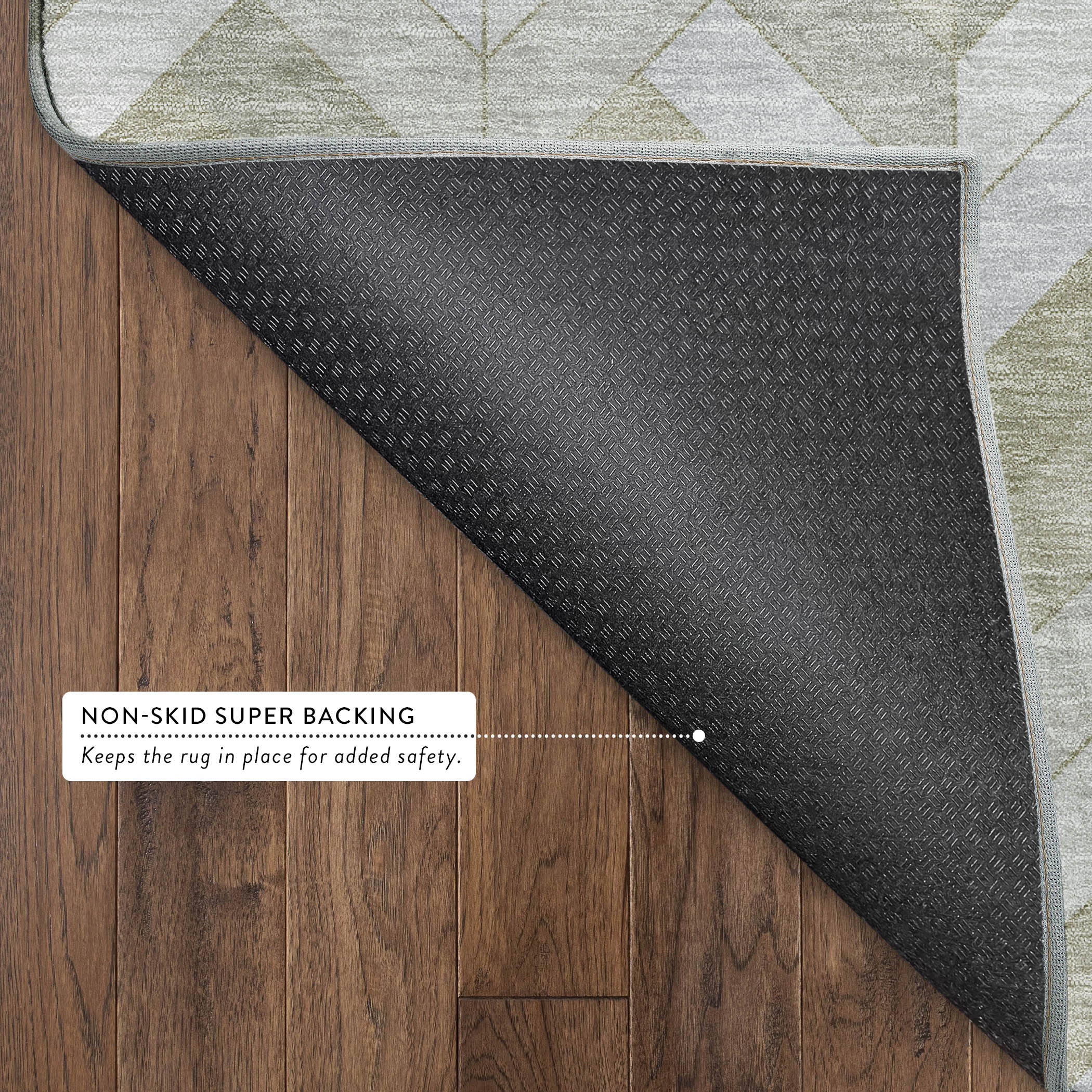 Bangkok Machine Washable Transitional Taupe Brown Rug 1'8" x 2'6" #shape_Rectangle