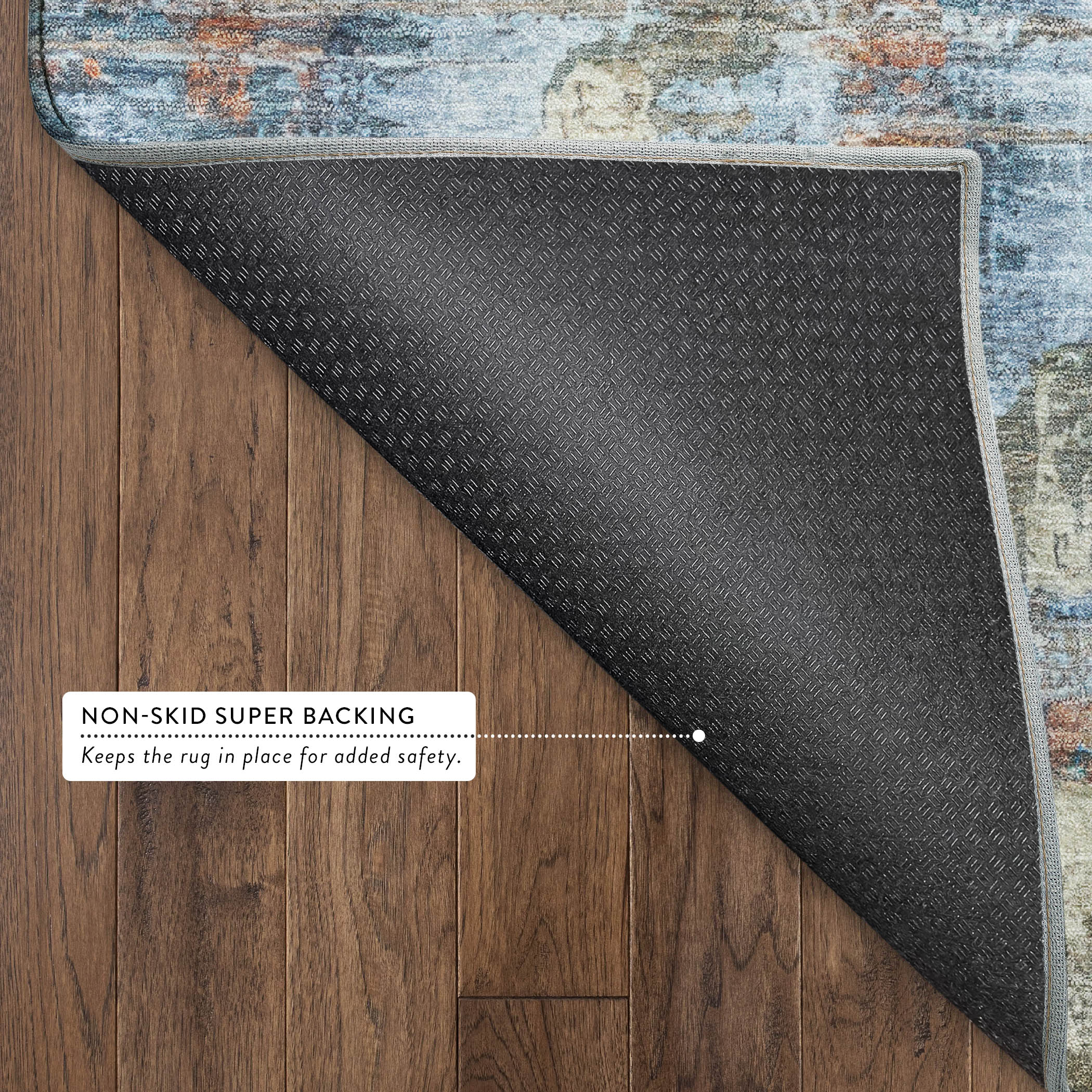 Seoul Machine Washable Transitional Beige Brown Rug 1'8" x 2'6" #shape_Rectangle