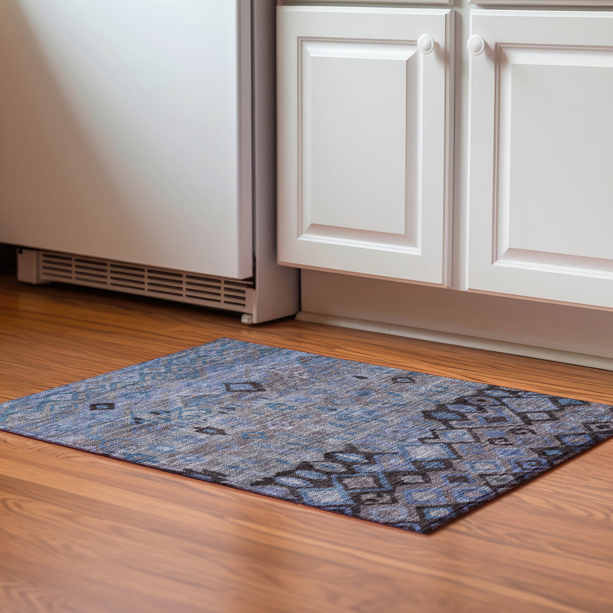 Lucerne Machine Washable Transitional Brown Rug 1'8" x 2'6" #shape_Rectangle