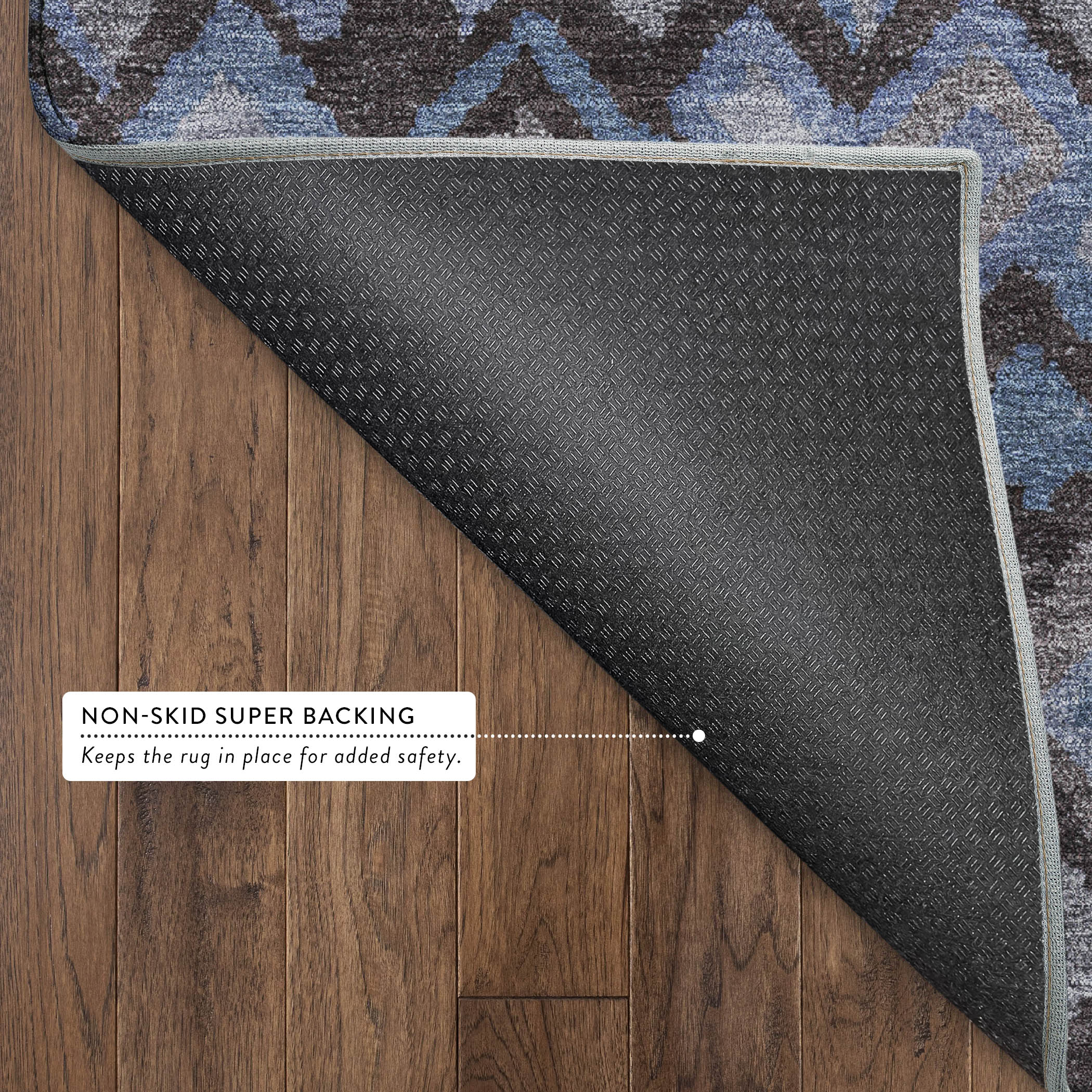 Lucerne Machine Washable Transitional Brown Rug 1'8" x 2'6" #shape_Rectangle