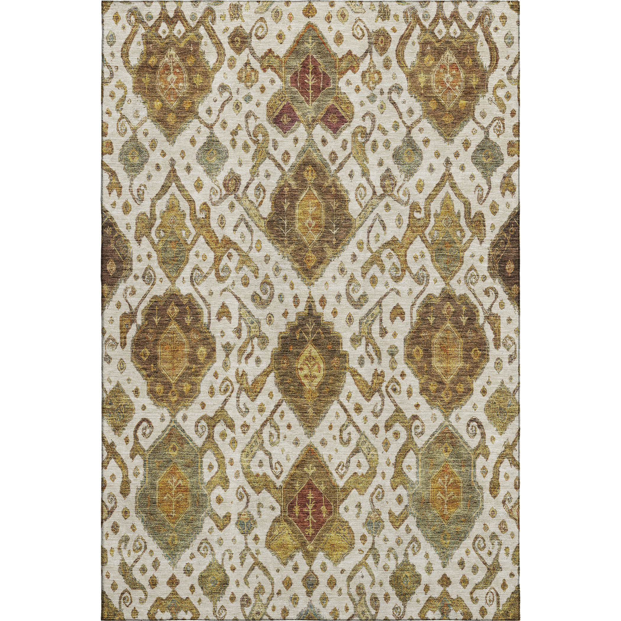 Salzburg Machine Washable Traditional Ivory Rug 3' x 5' #shape_Rectangle
