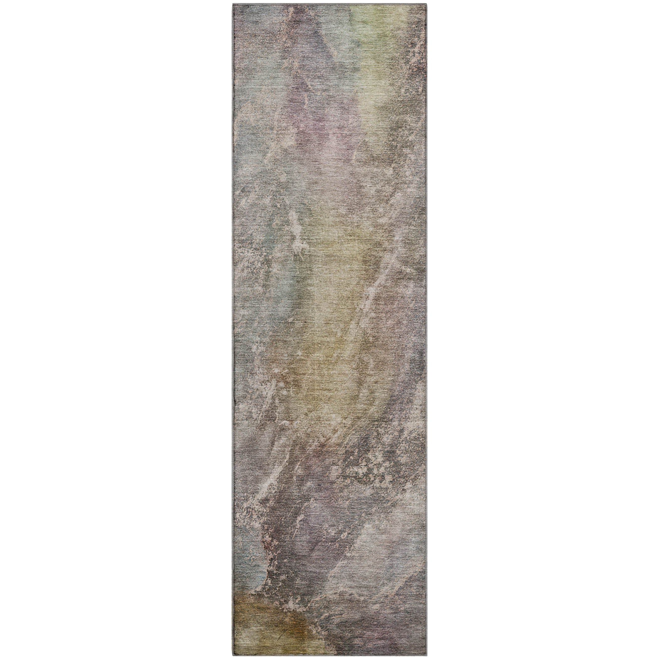 Sintra Machine Washable Transitional Beige Brown Rug 2'3" x 7'6" #shape_Runner