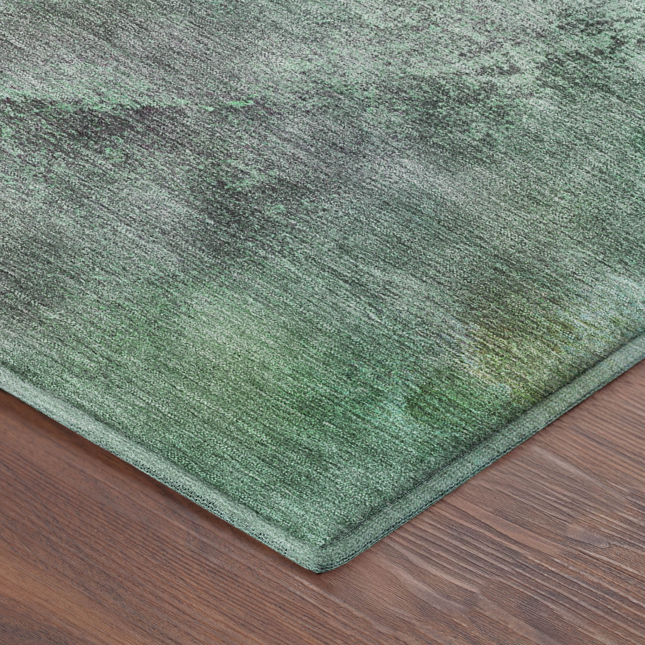 Sintra Machine Washable Transitional Teal Rug 1'8" x 2'6" #shape_Rectangle