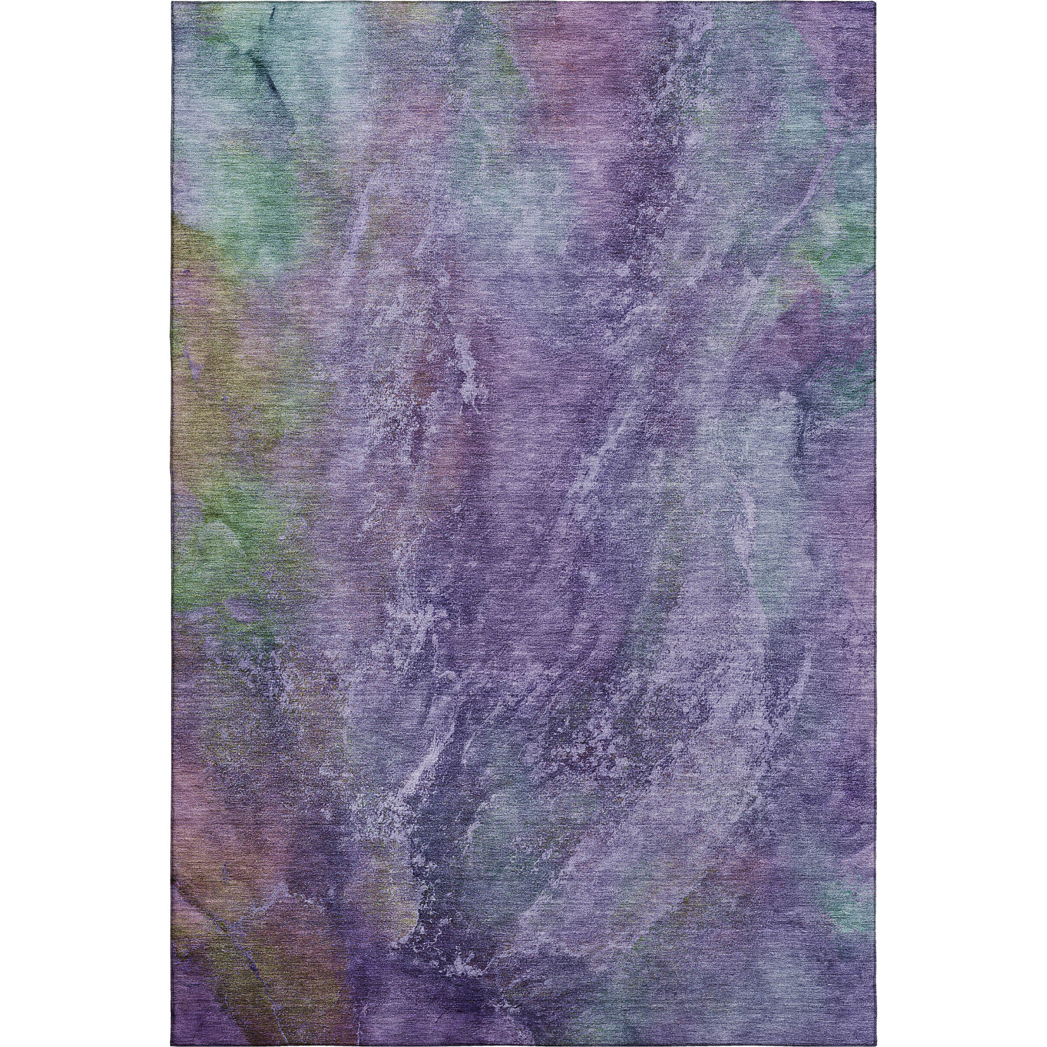 Dublin Machine Washable Transitional Purple Rug 3' x 5' #shape_Rectangle