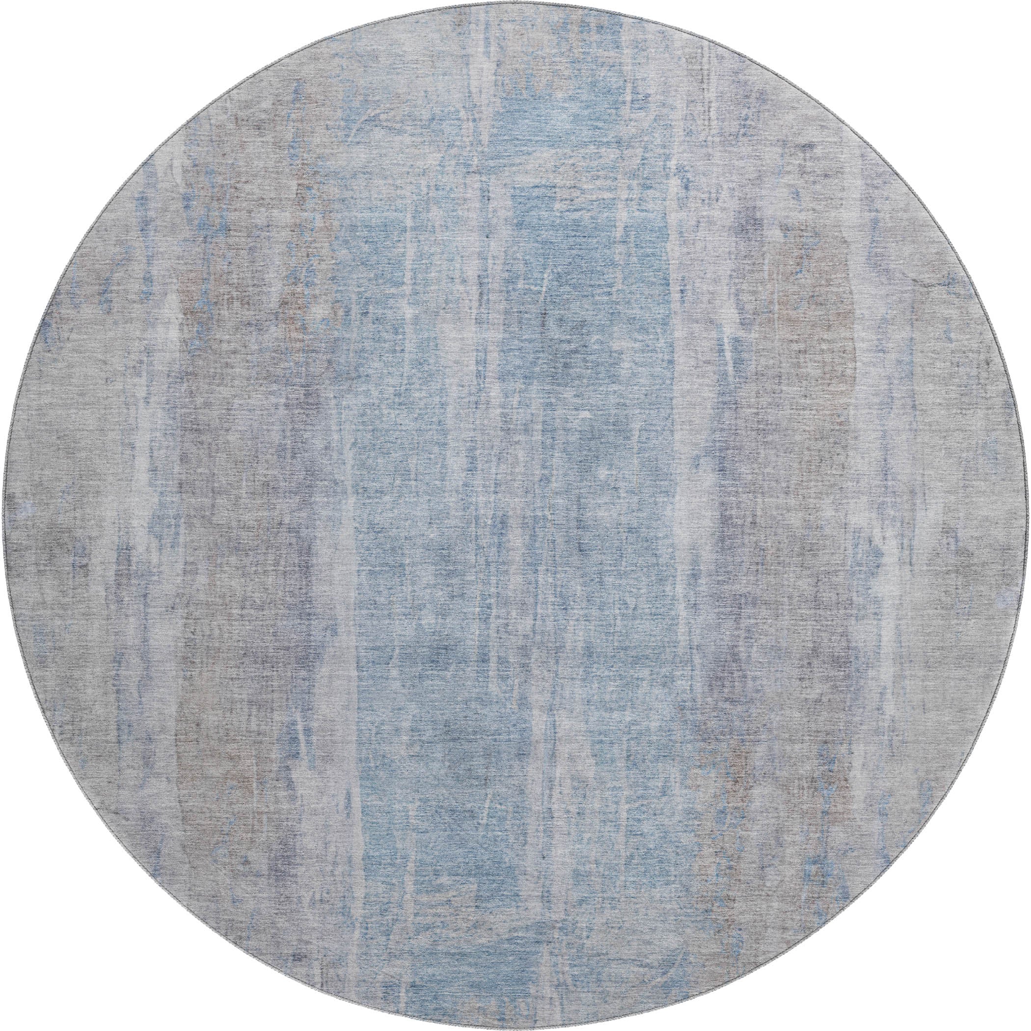 Dubrovnik Machine Washable Transitional Beige Brown Rug 8' x 8' #shape_Round