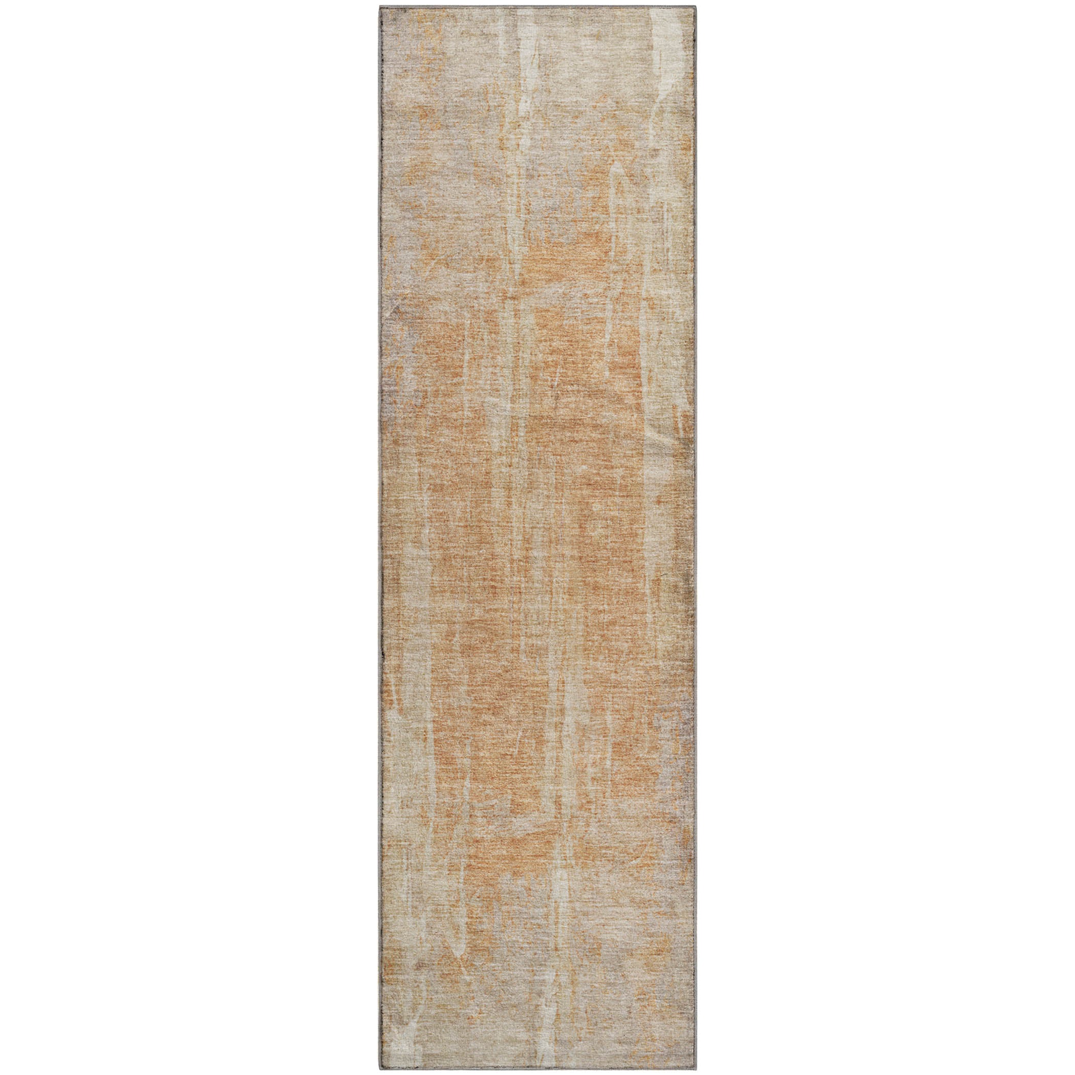 Dubrovnik Machine Washable Transitional Khaki Brown Rug 2'3" x 7'6" #shape_Runner