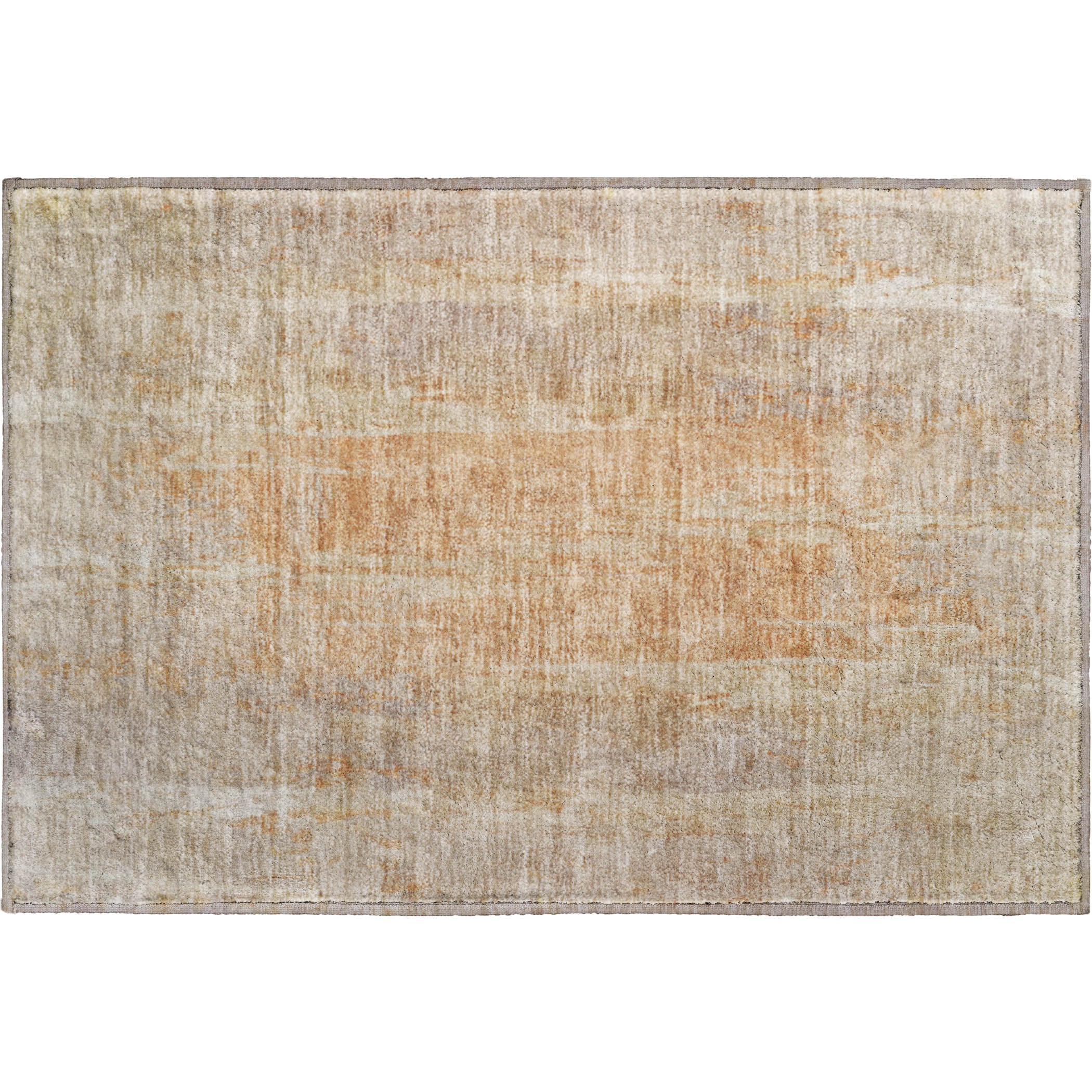 Dubrovnik Machine Washable Transitional Khaki Brown Rug 1'8" x 2'6" #shape_Rectangle