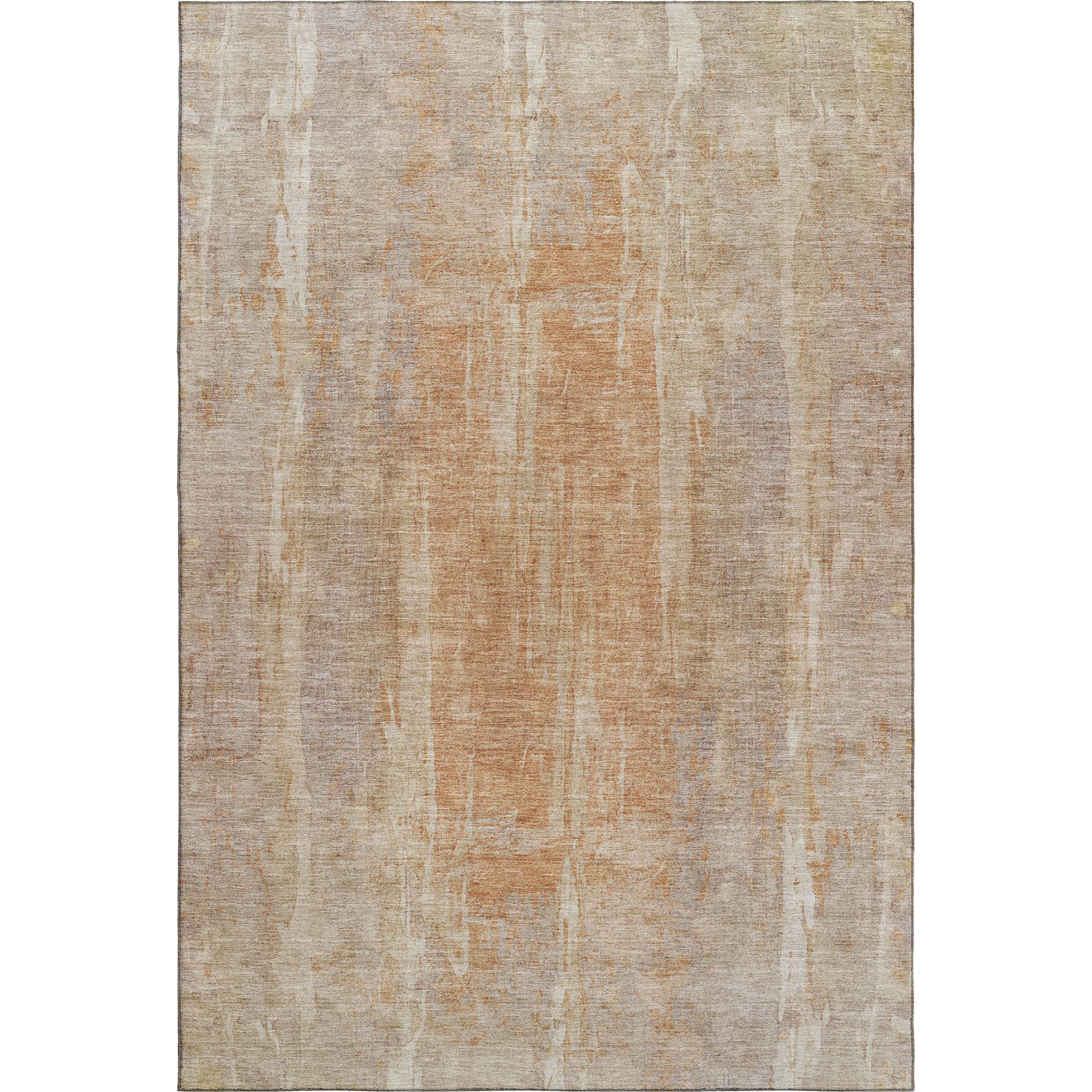 Dubrovnik Machine Washable Transitional Khaki Brown Rug 3' x 5' #shape_Rectangle