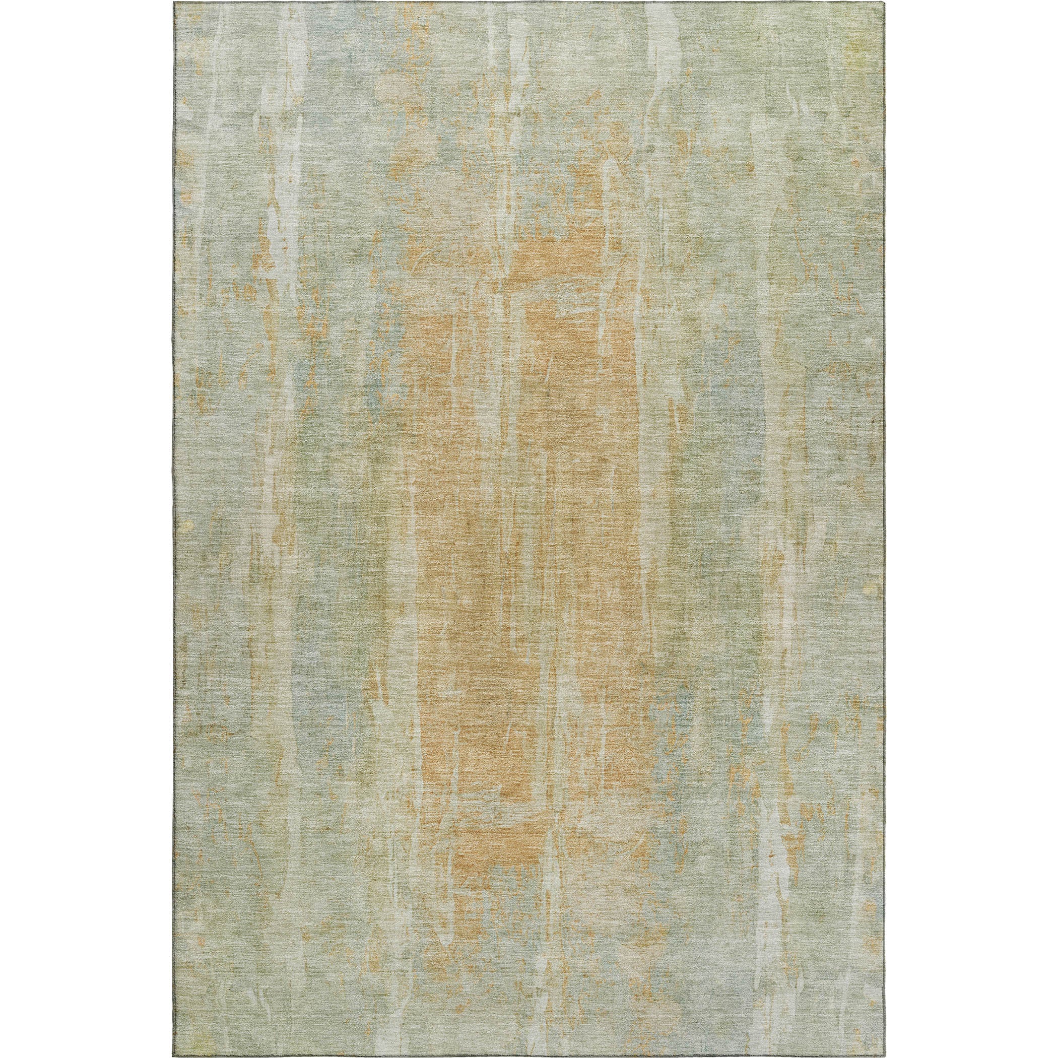 Dubrovnik Machine Washable Transitional Sage Green Rug 3' x 5' #shape_Rectangle