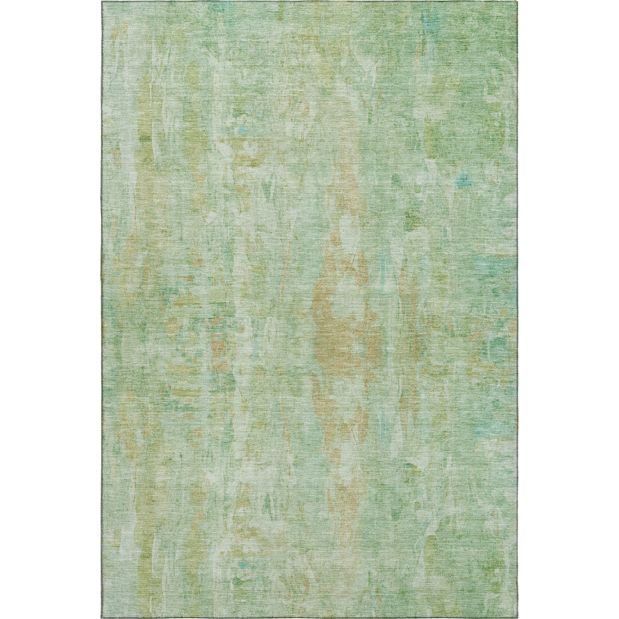 Queenstown Machine Washable Transitional Basil Green Rug 3' x 5' #shape_Rectangle