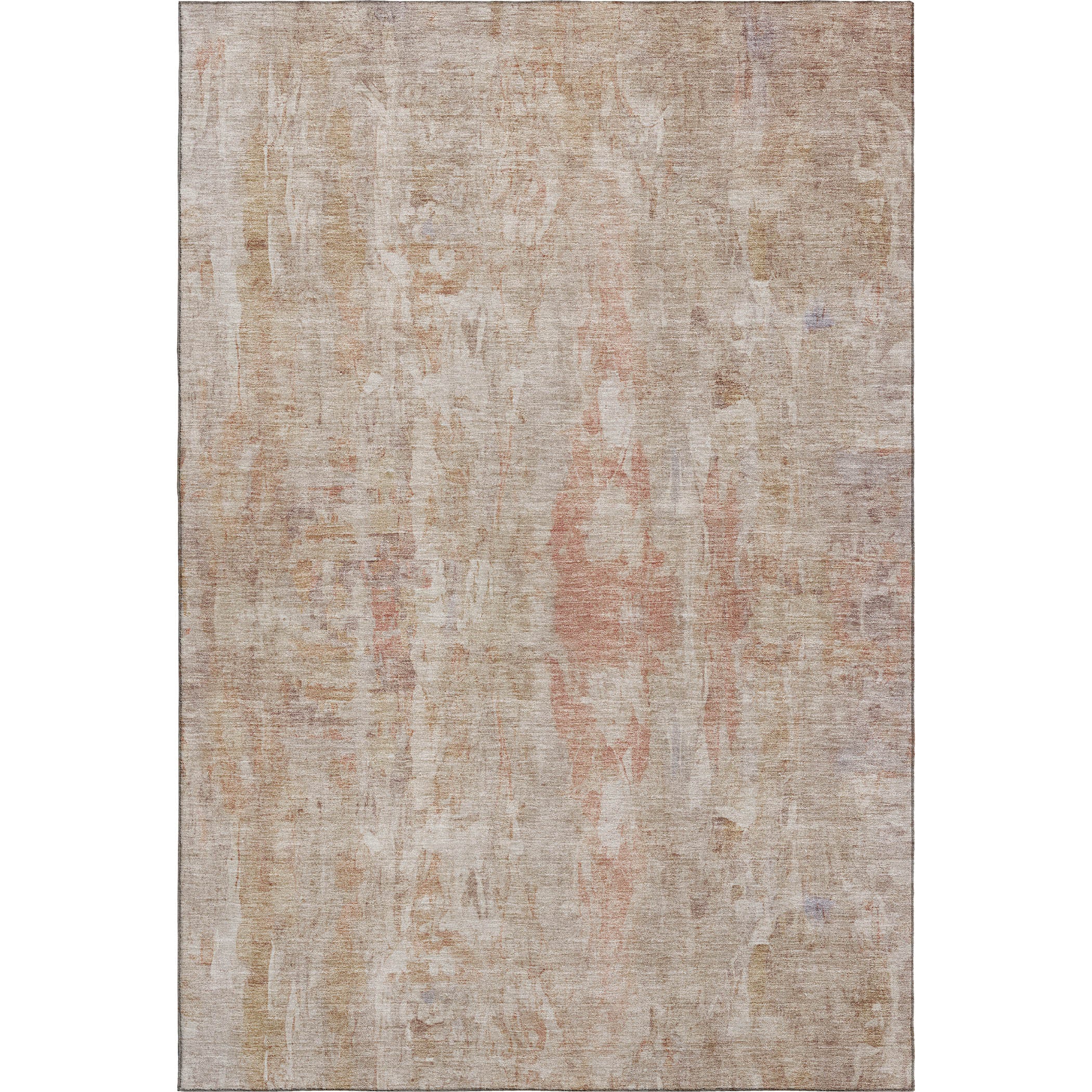 Queenstown Machine Washable Transitional Beige Brown Rug 3' x 5' #shape_Rectangle