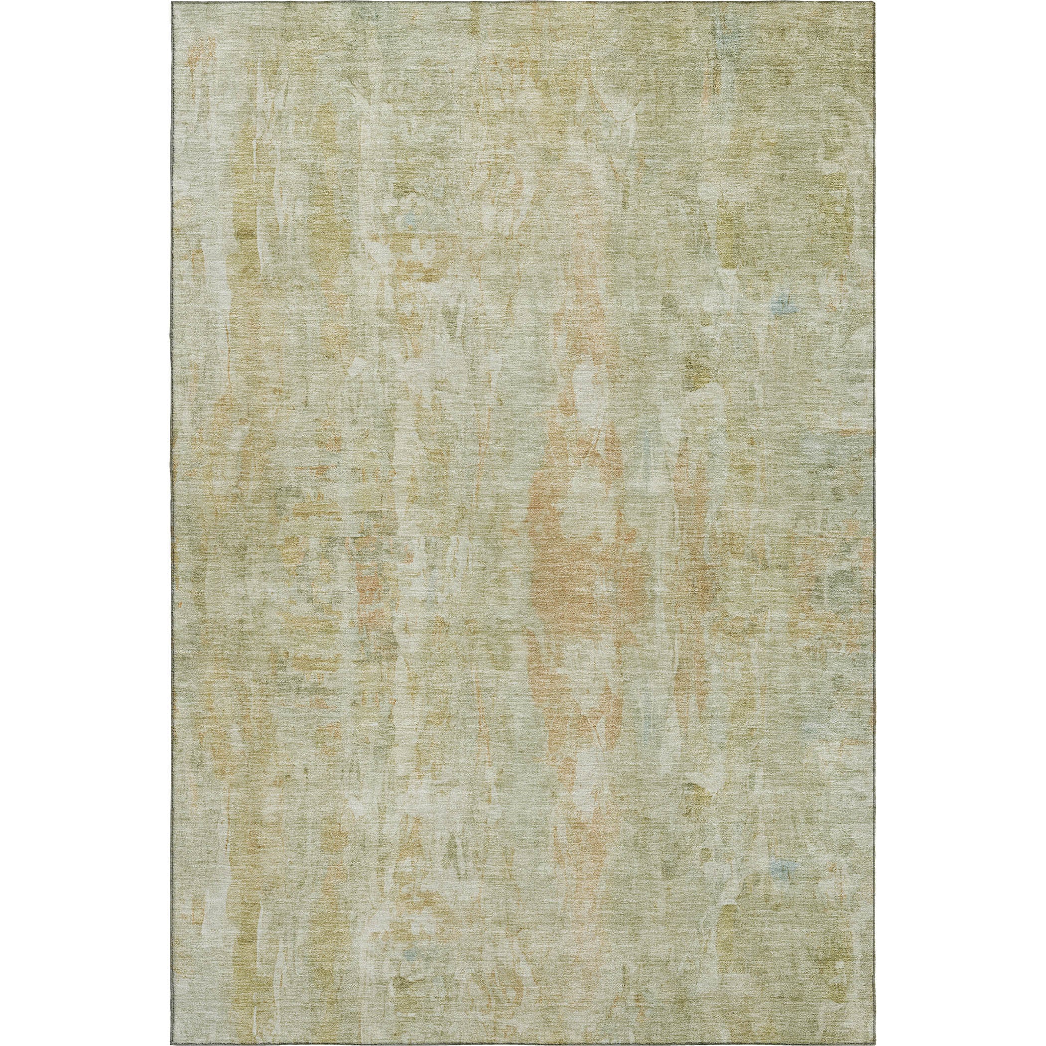 Queenstown Machine Washable Transitional Celery Green Rug 3' x 5' #shape_Rectangle