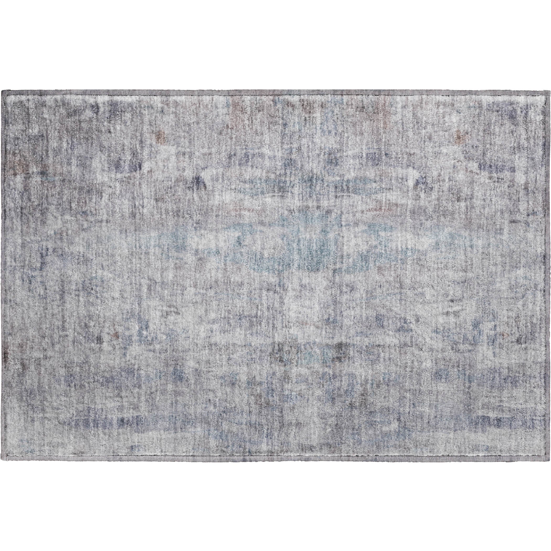 Queenstown Machine Washable Transitional Taupe Brown Rug 1'8" x 2'6" #shape_Rectangle