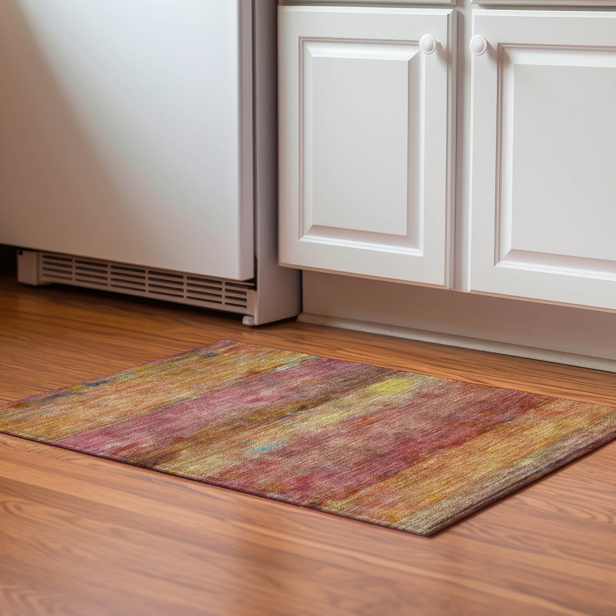 Cartagena Machine Washable Transitional Orange Rug 1'8" x 2'6" #shape_Rectangle