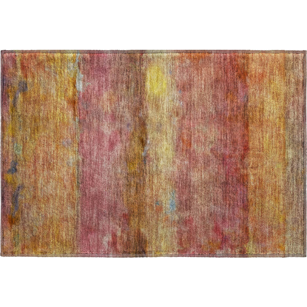 Cartagena Machine Washable Transitional Orange Rug 1'8" x 2'6"