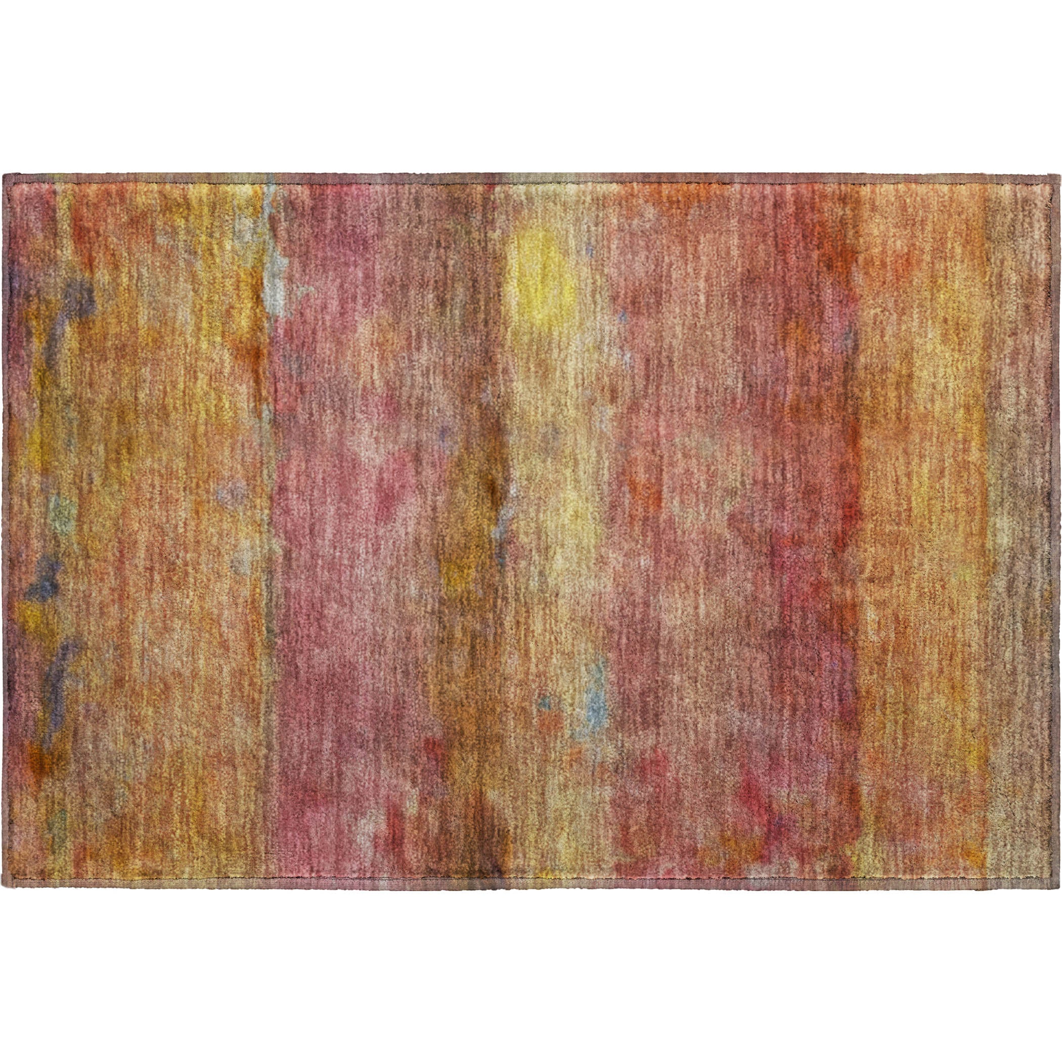 Cartagena Machine Washable Transitional Orange Rug 1'8" x 2'6" #shape_Rectangle