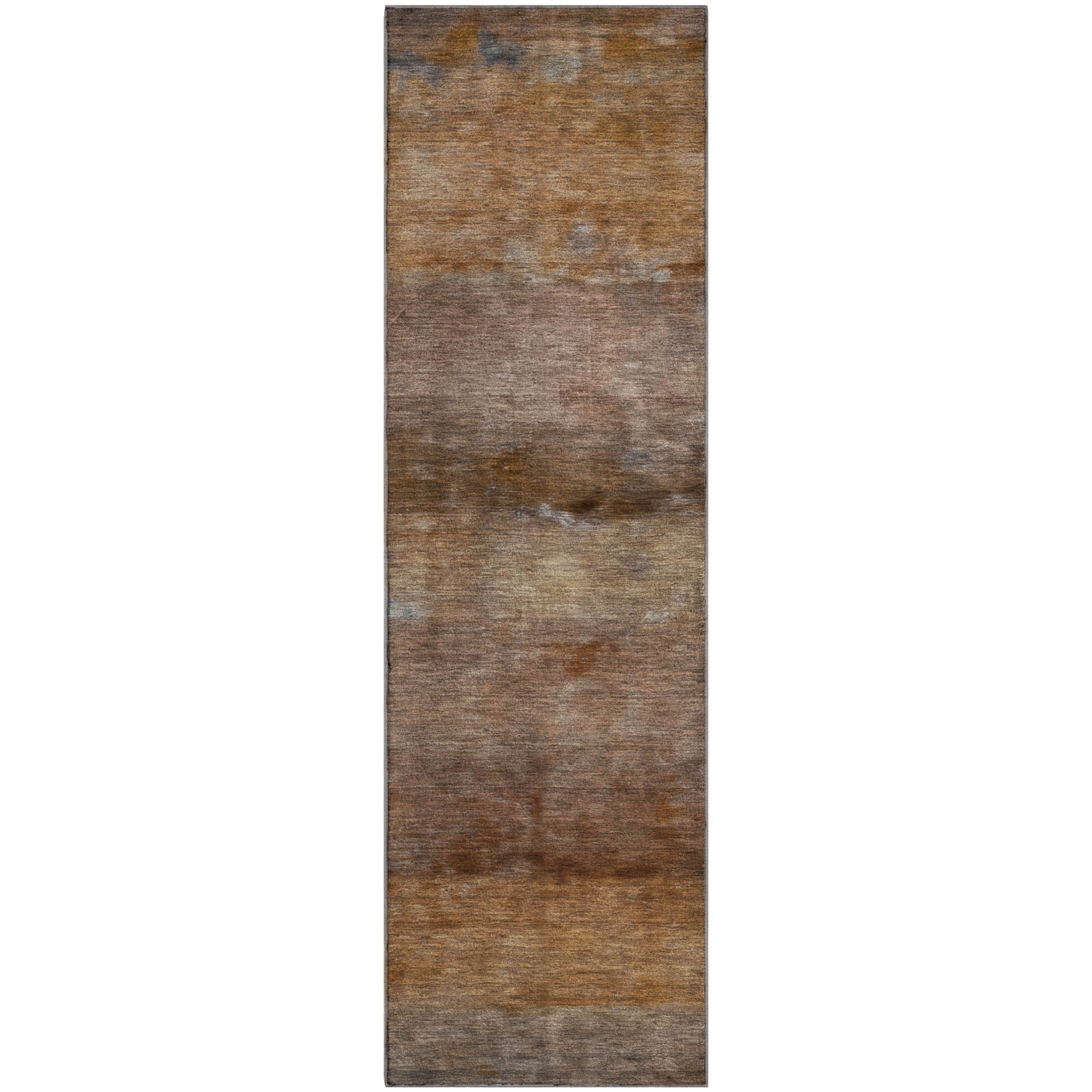 Cartagena Machine Washable Transitional Paprika Orange Rug 2'3" x 7'6" #shape_Runner