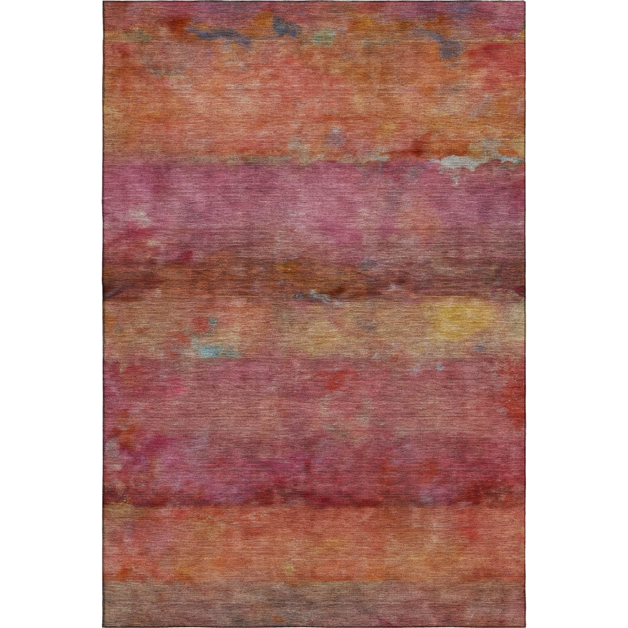 Cartagena Machine Washable Transitional Pink Rug 3' x 5' #shape_Rectangle