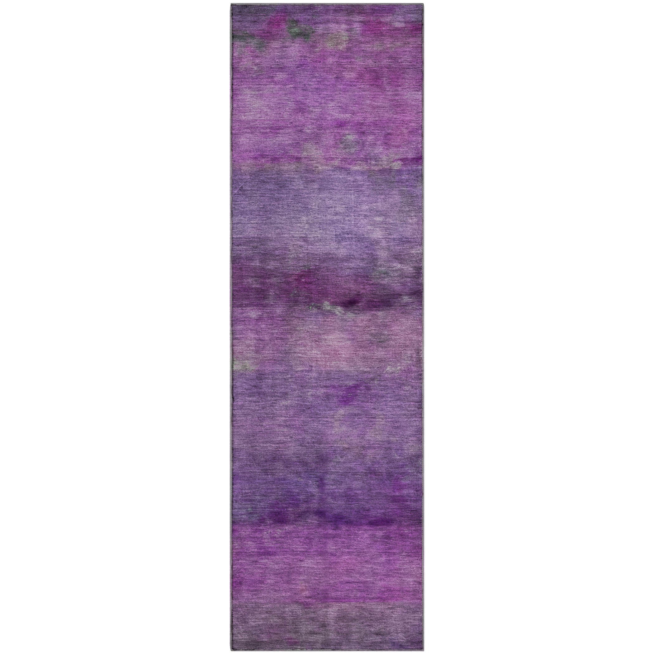 Cartagena Machine Washable Transitional Purple Rug 2'3" x 7'6" #shape_Runner