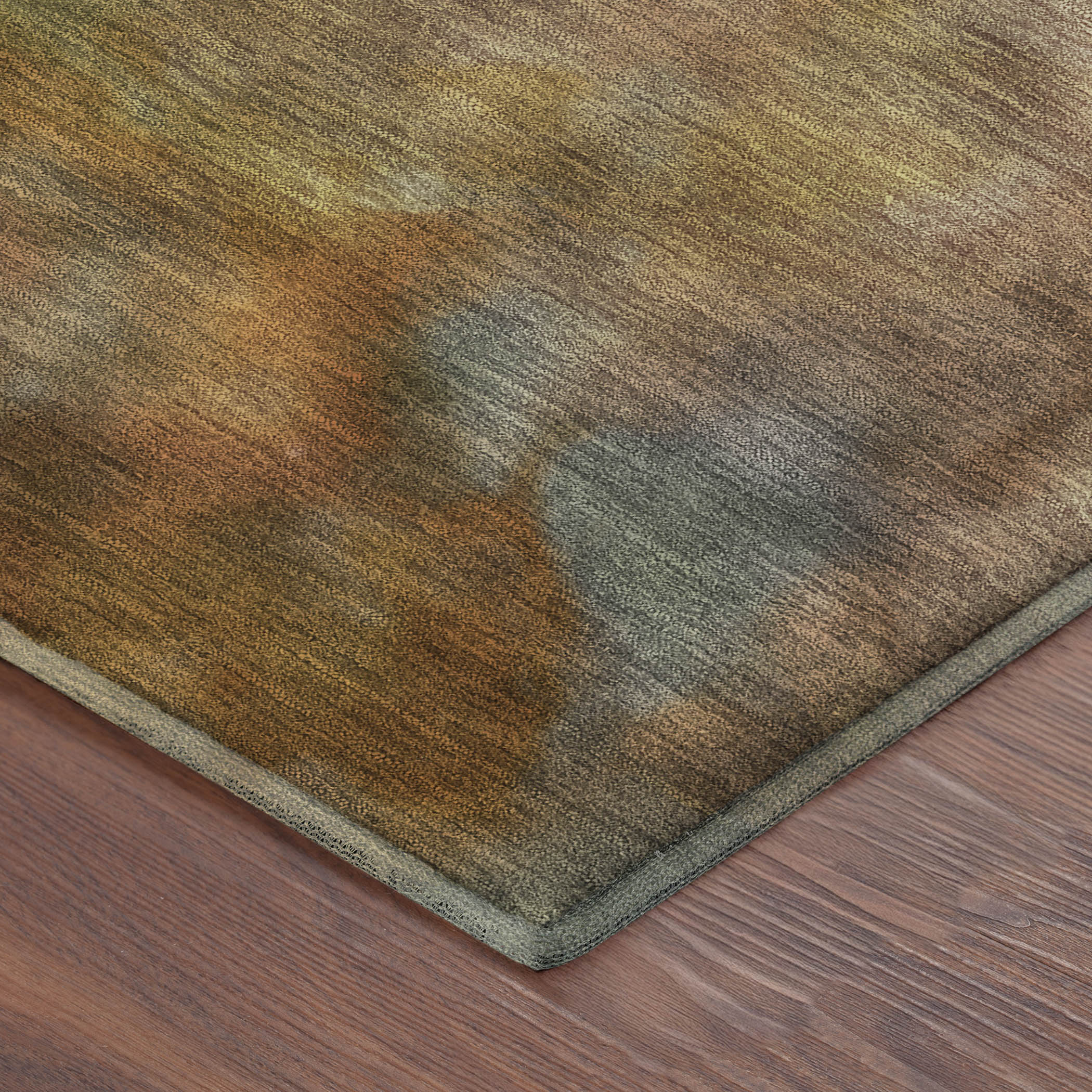 Porto Machine Washable Transitional Copper Orange Rug 1'8" x 2'6" #shape_Rectangle