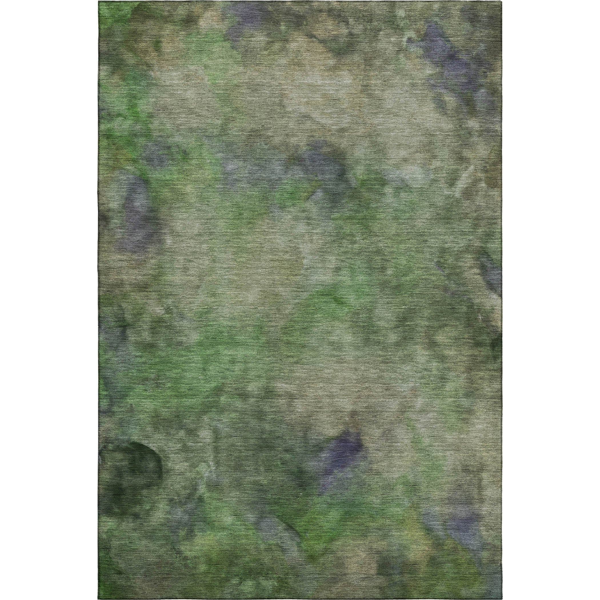 Porto Machine Washable Transitional Green Rug 3' x 5' #shape_Rectangle