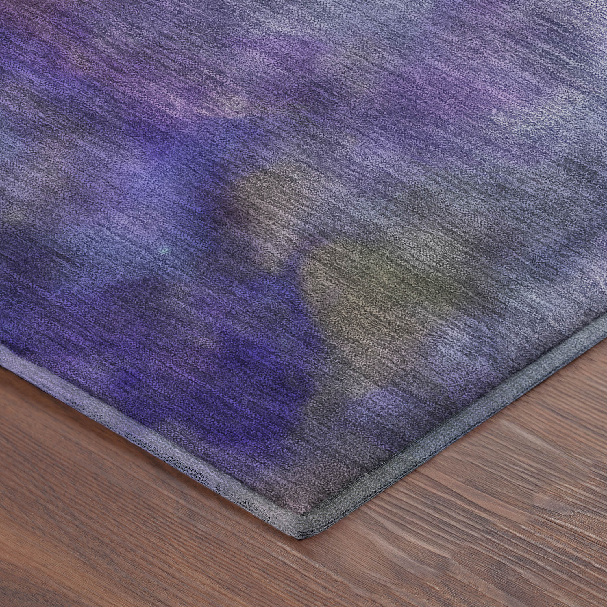 Porto Machine Washable Transitional Purple Rug 1'8" x 2'6" #shape_Rectangle