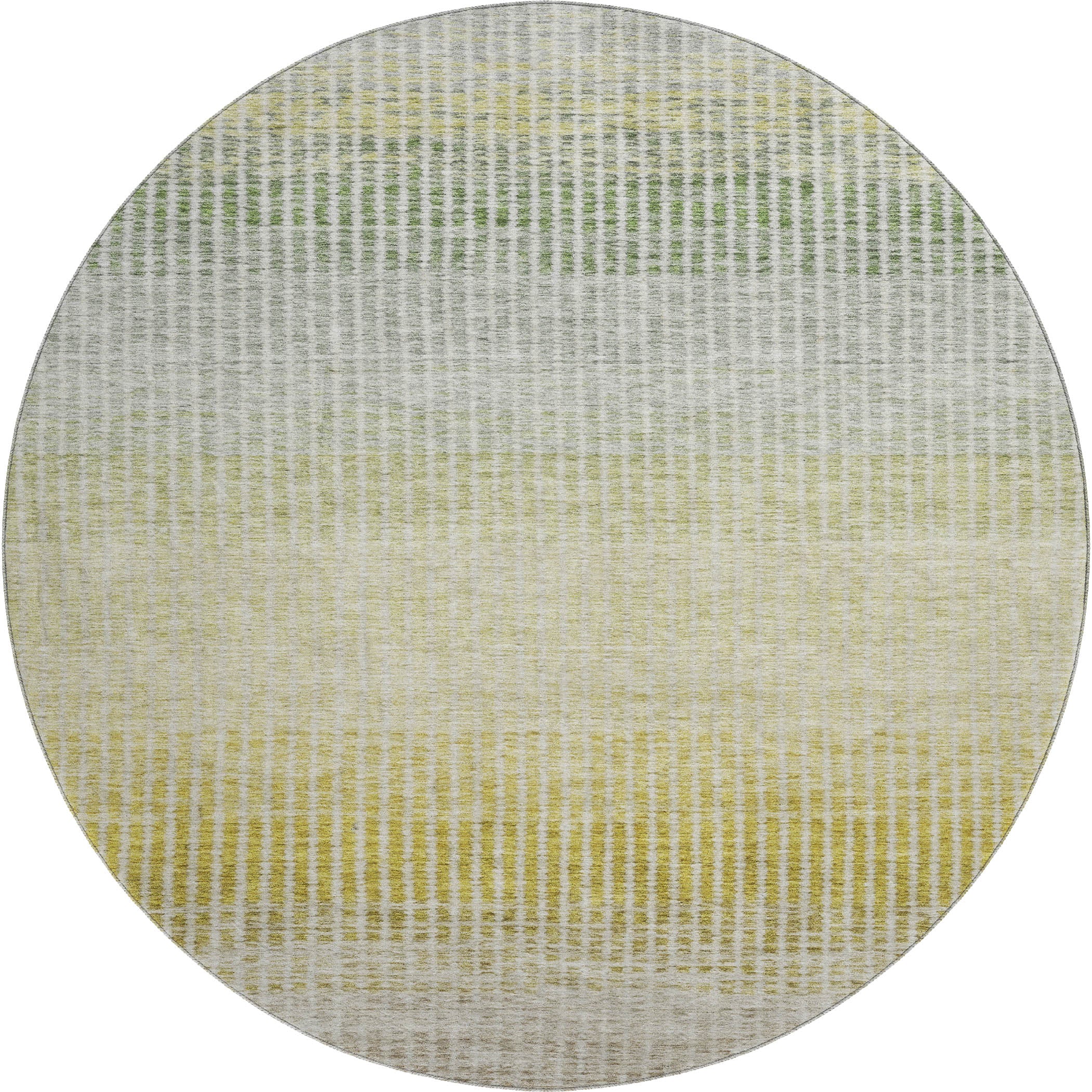 Prague Machine Washable Transitional Brown Rug 8' x 8' #shape_Round