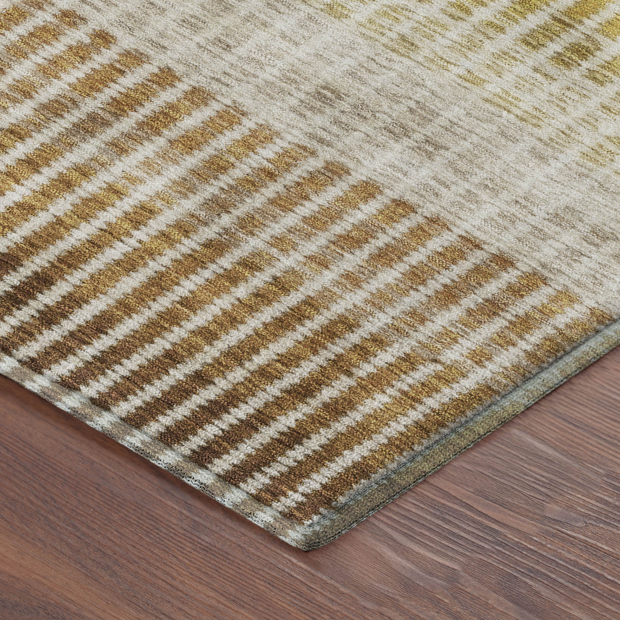 Prague Machine Washable Transitional Copper Orange Rug 1'8" x 2'6" #shape_Rectangle