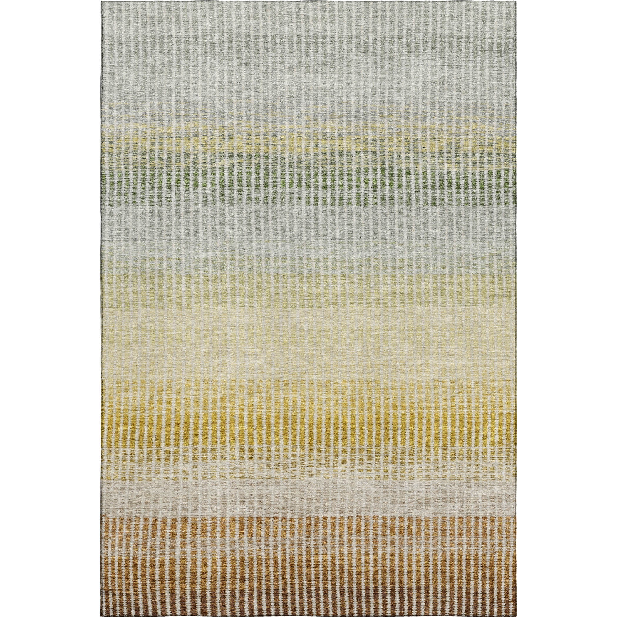 Prague Machine Washable Transitional Copper Orange Rug 3' x 5' #shape_Rectangle