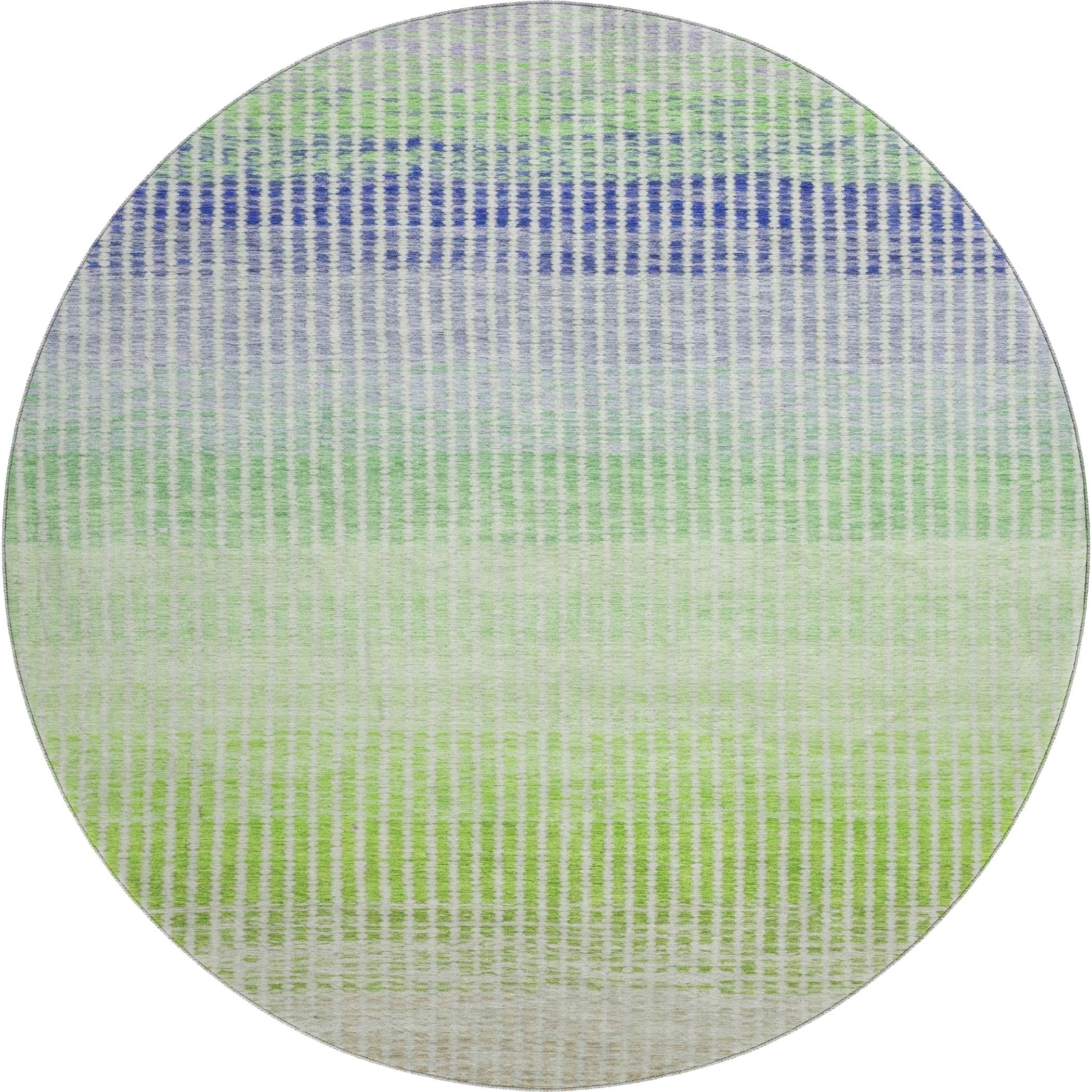 Prague Machine Washable Transitional Orange Rug 8' x 8' #shape_Round