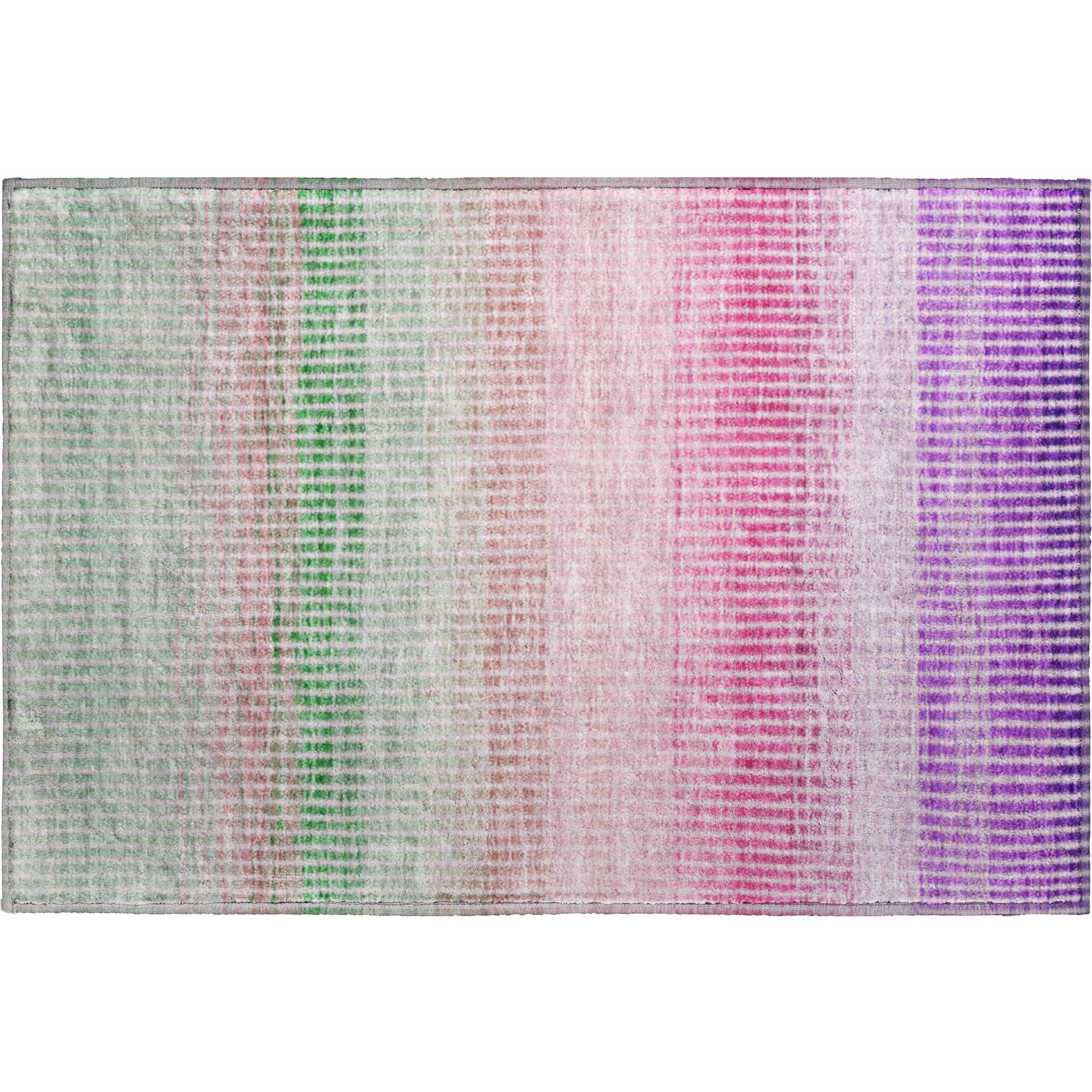 Prague Machine Washable Transitional Purple Rug 1'8" x 2'6" #shape_Rectangle