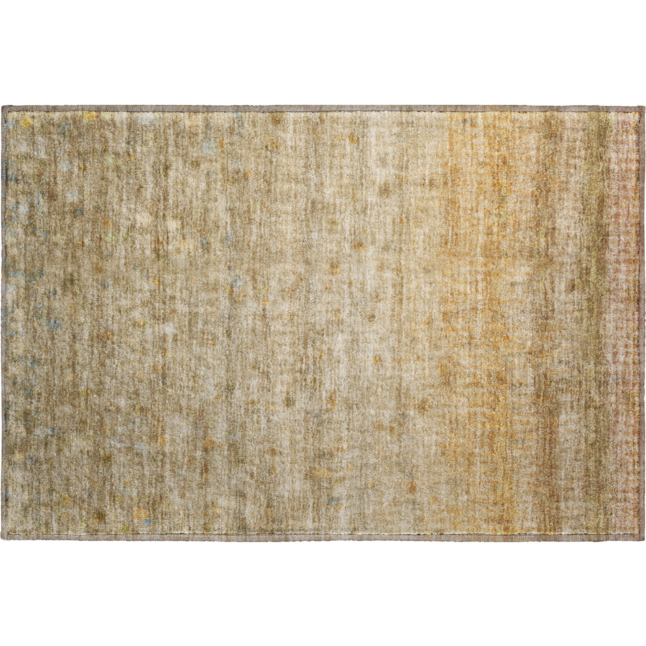 Oaxaca Machine Washable Transitional Beige Brown Rug 1'8" x 2'6" #shape_Rectangle