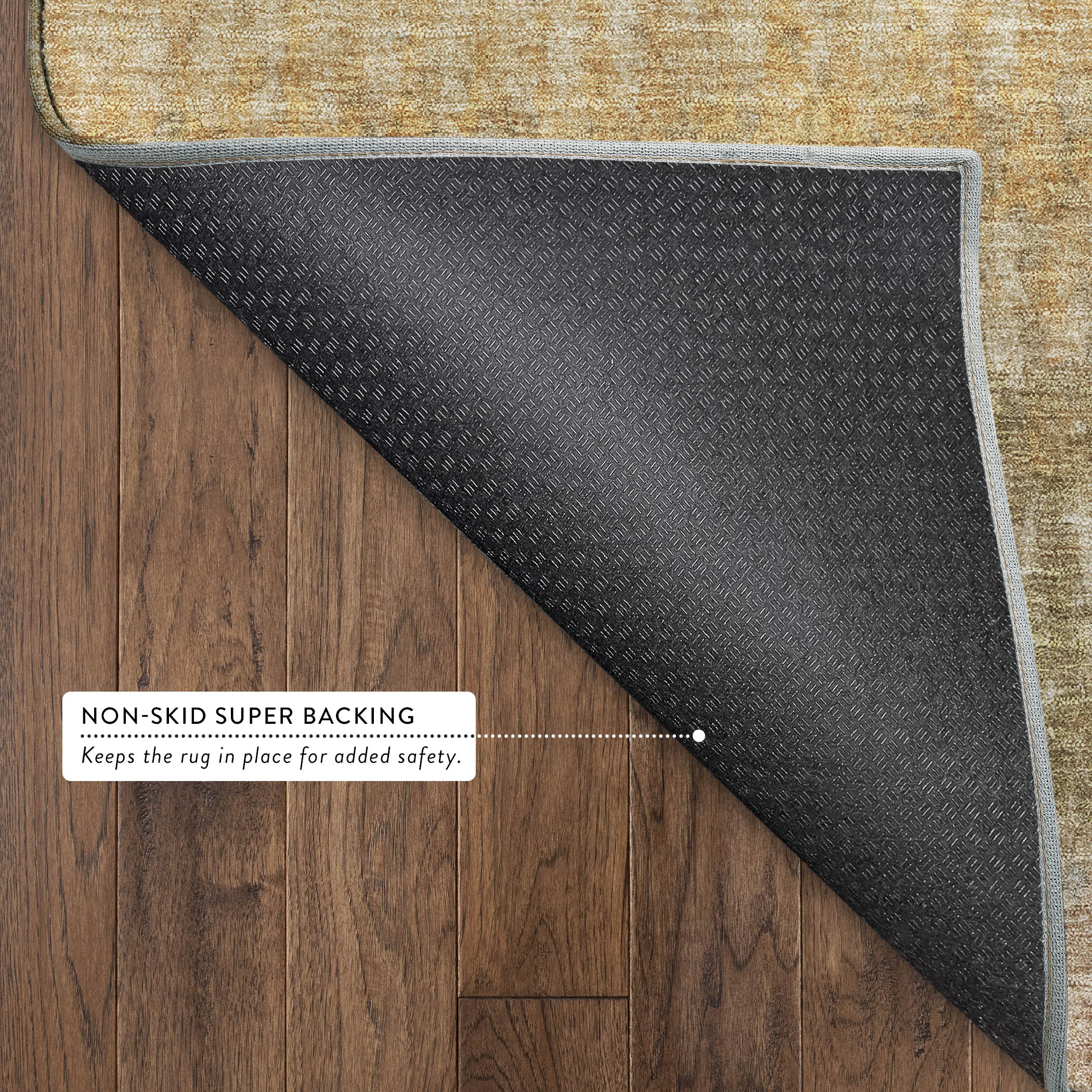 Oaxaca Machine Washable Transitional Beige Brown Rug 1'8" x 2'6" #shape_Rectangle