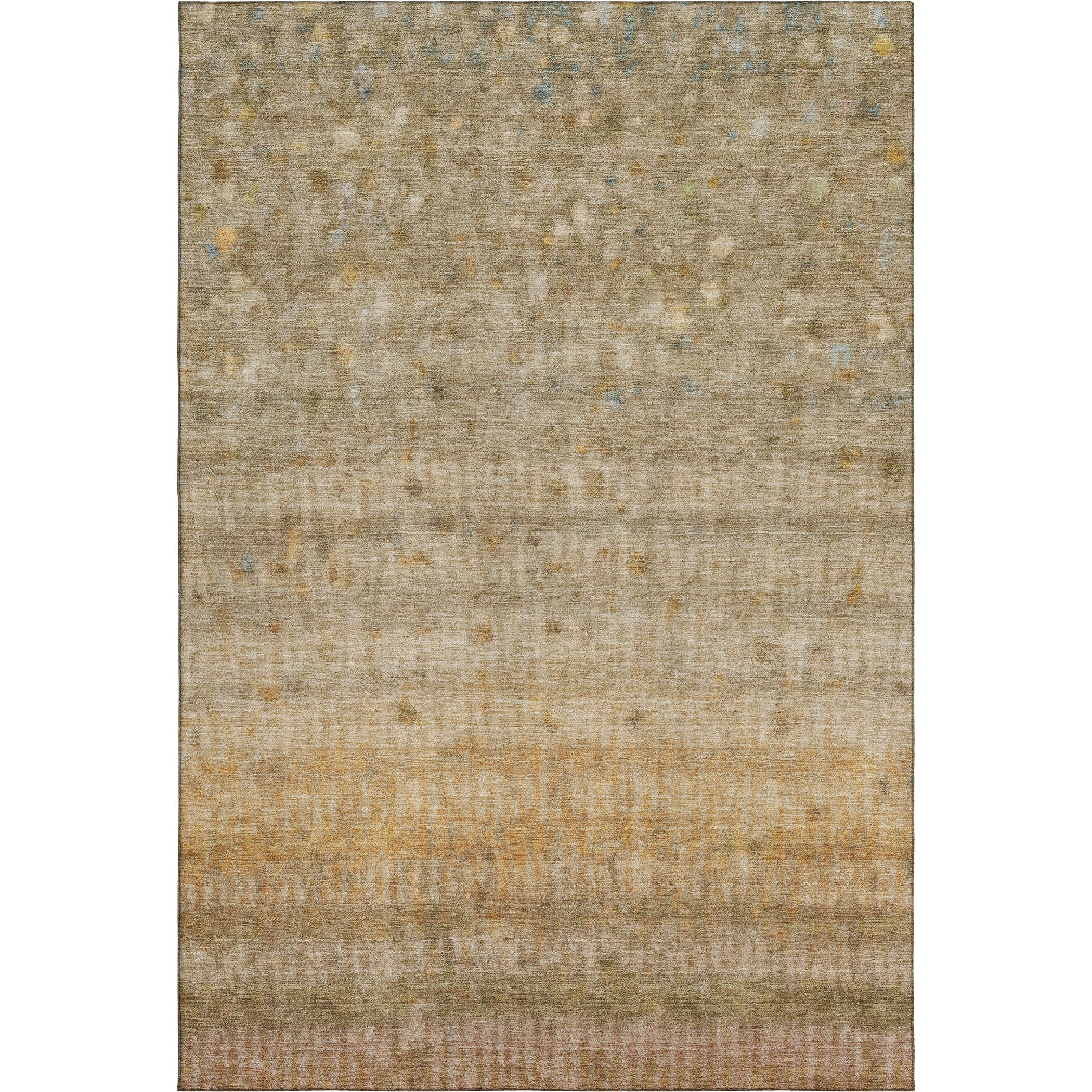 Oaxaca Machine Washable Transitional Beige Brown Rug 3' x 5' #shape_Rectangle