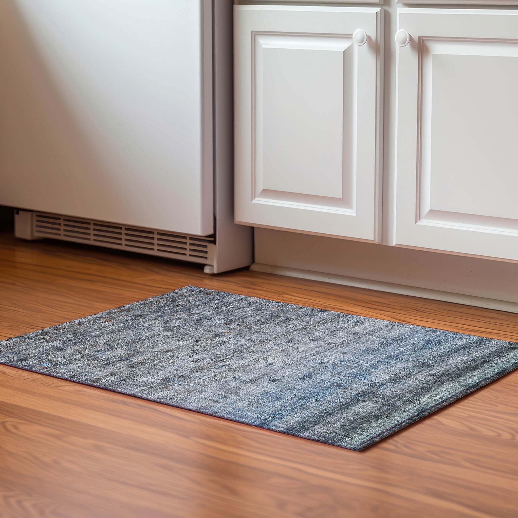 Oaxaca Machine Washable Transitional Blue Rug 1'8" x 2'6" #shape_Rectangle